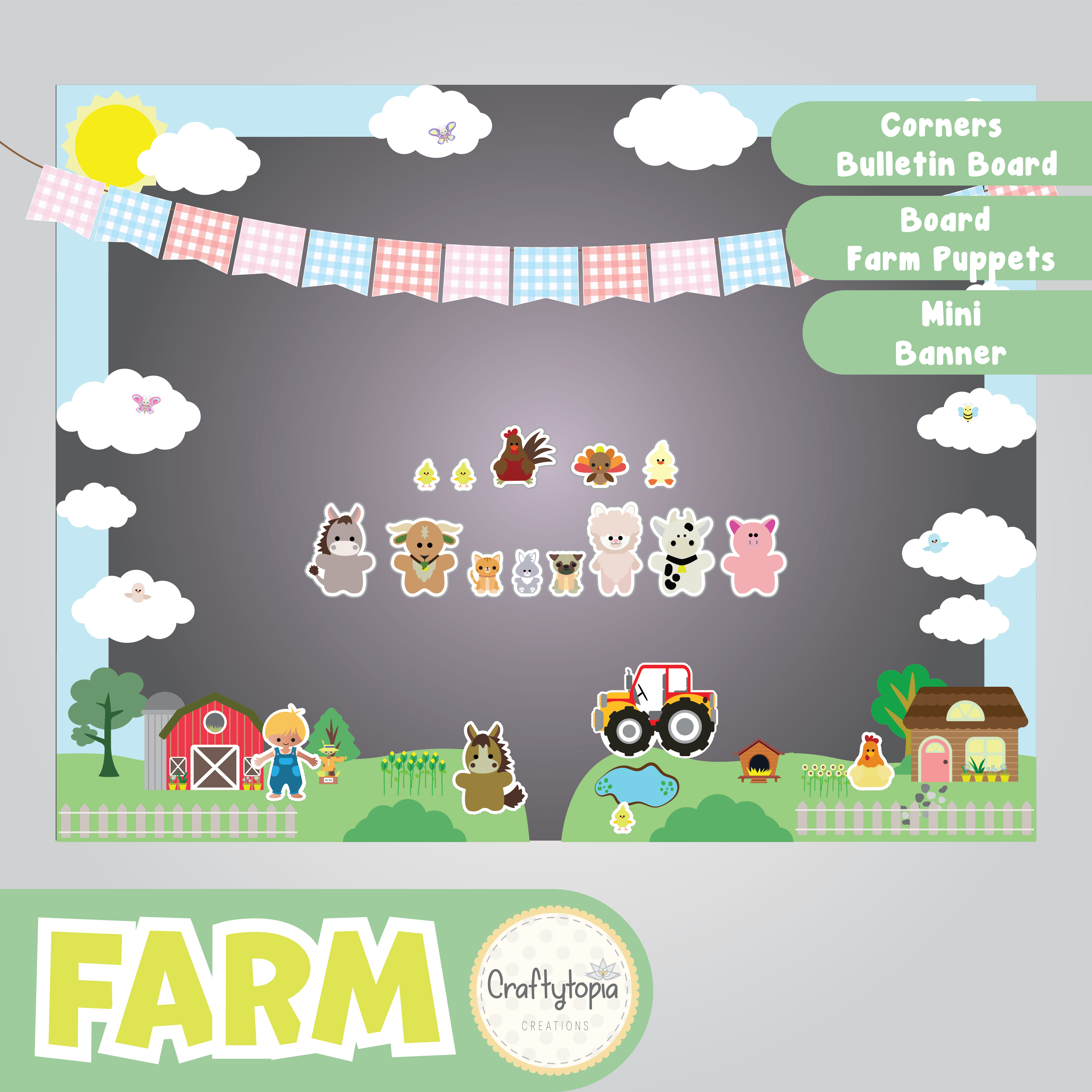 Printable Farm Bulletin Board