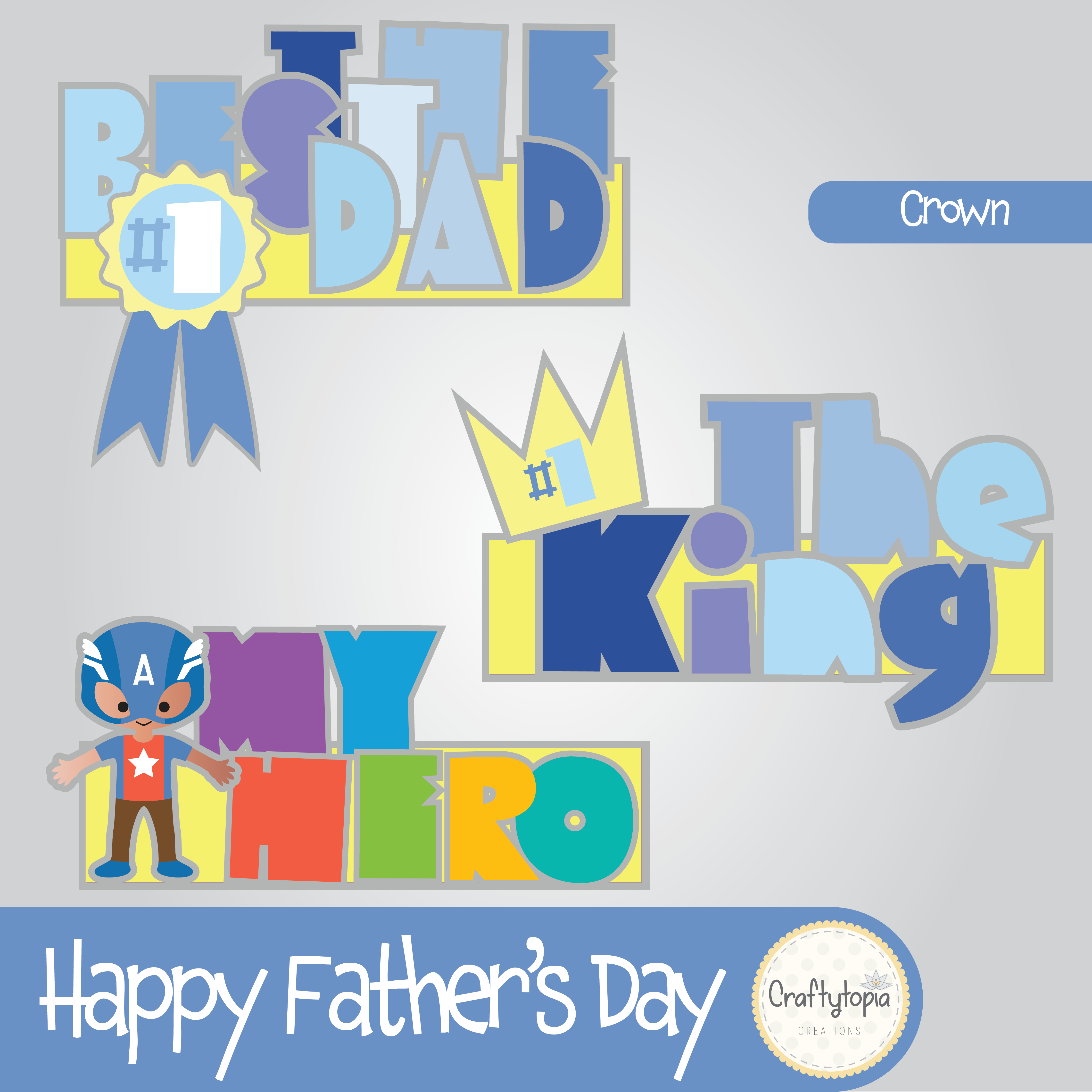 Printable Father's Day Crown Kids Activity