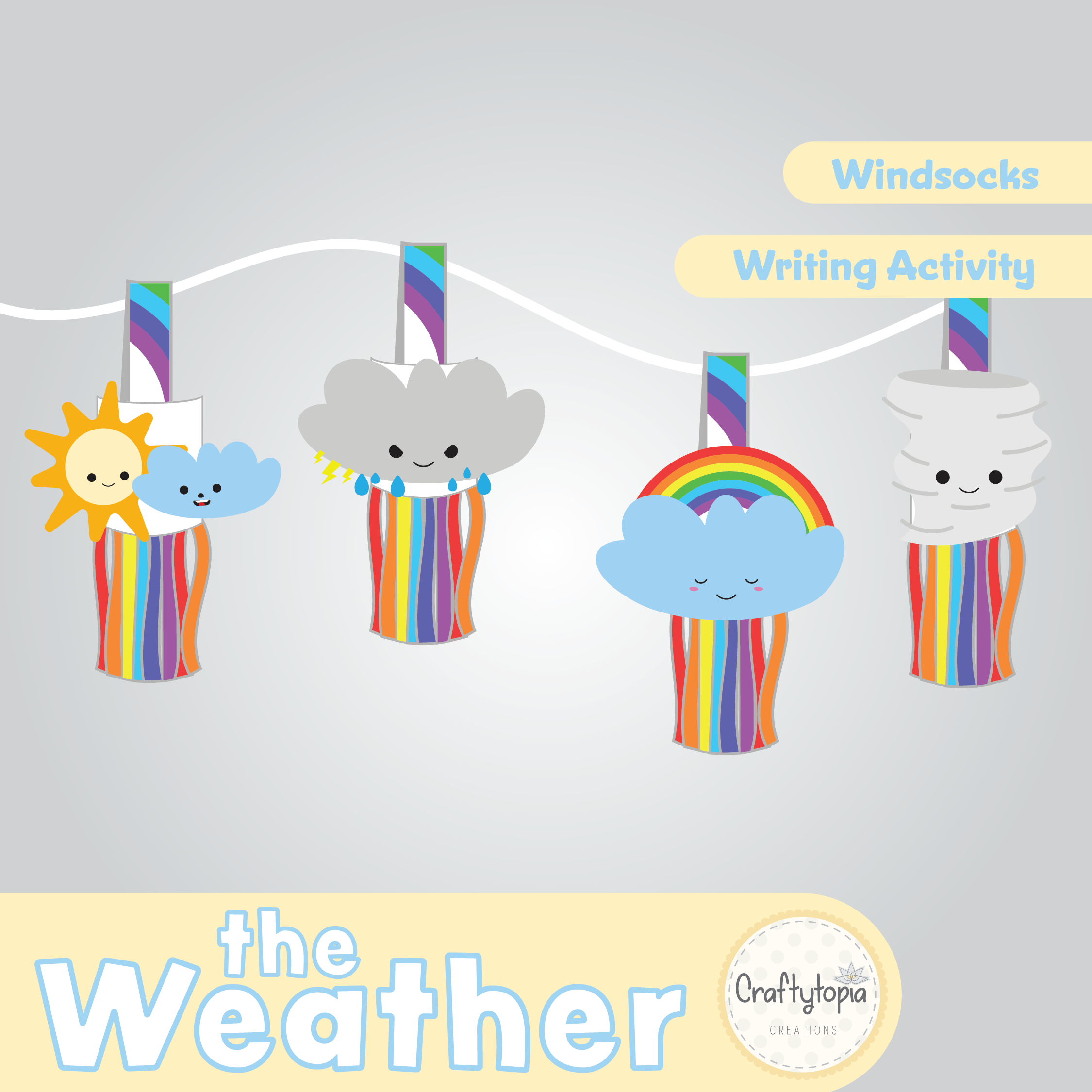 Printable Weather Windsocks Kids Activity