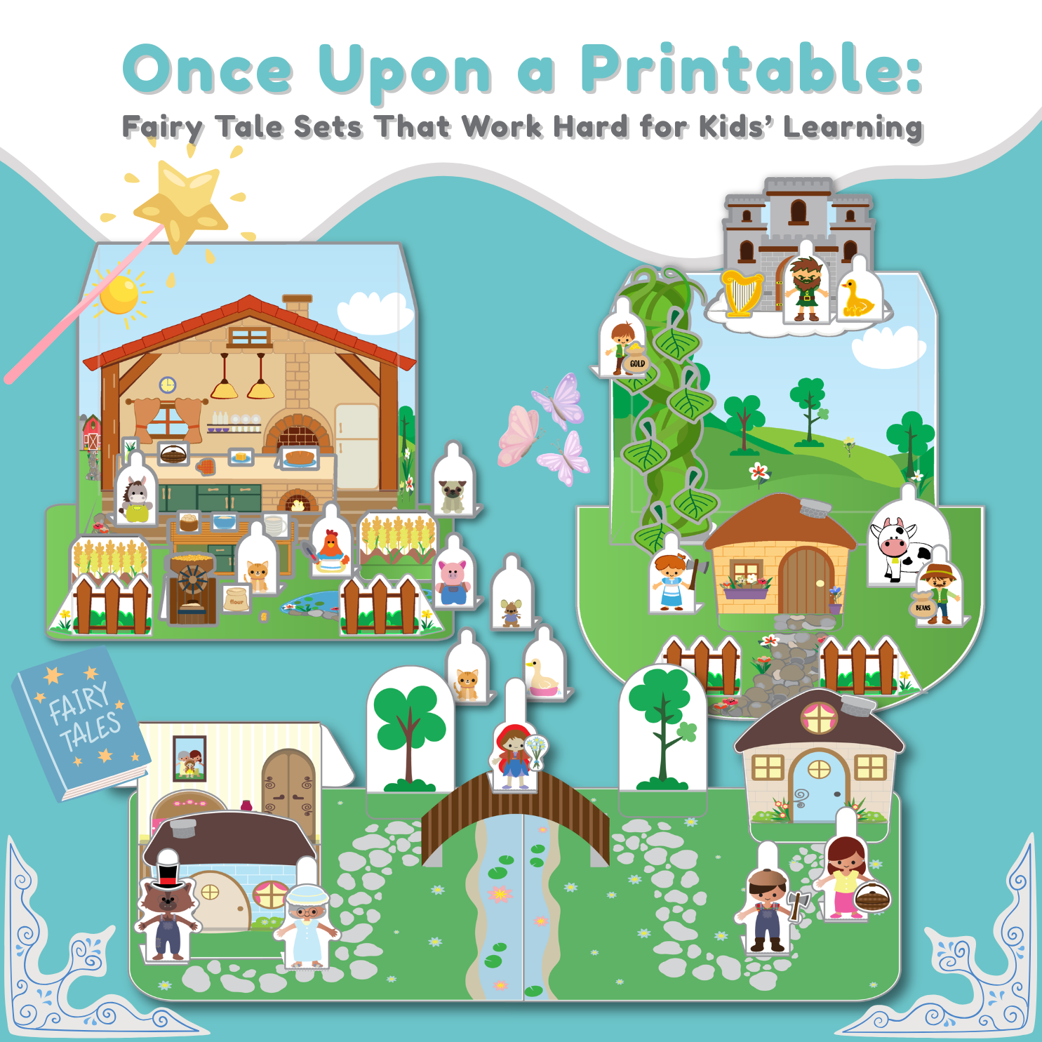 Once Upon a Printable: Fairy Tale Sets That Work Hard for Kids' Learning