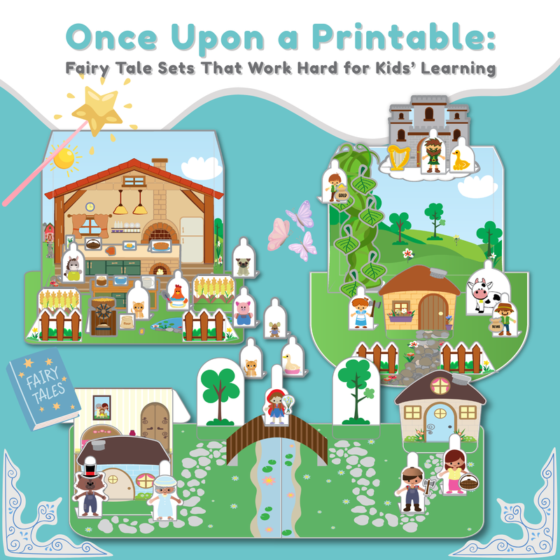 Once Upon a Printable: Fairy Tale Sets That Work Hard for Kids' Learning