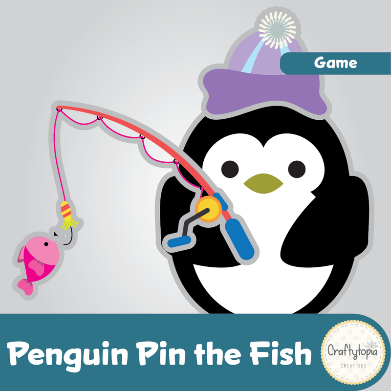 Dive into Fun with Our Pin the Fish on the Penguin's Fishing Rod Game!