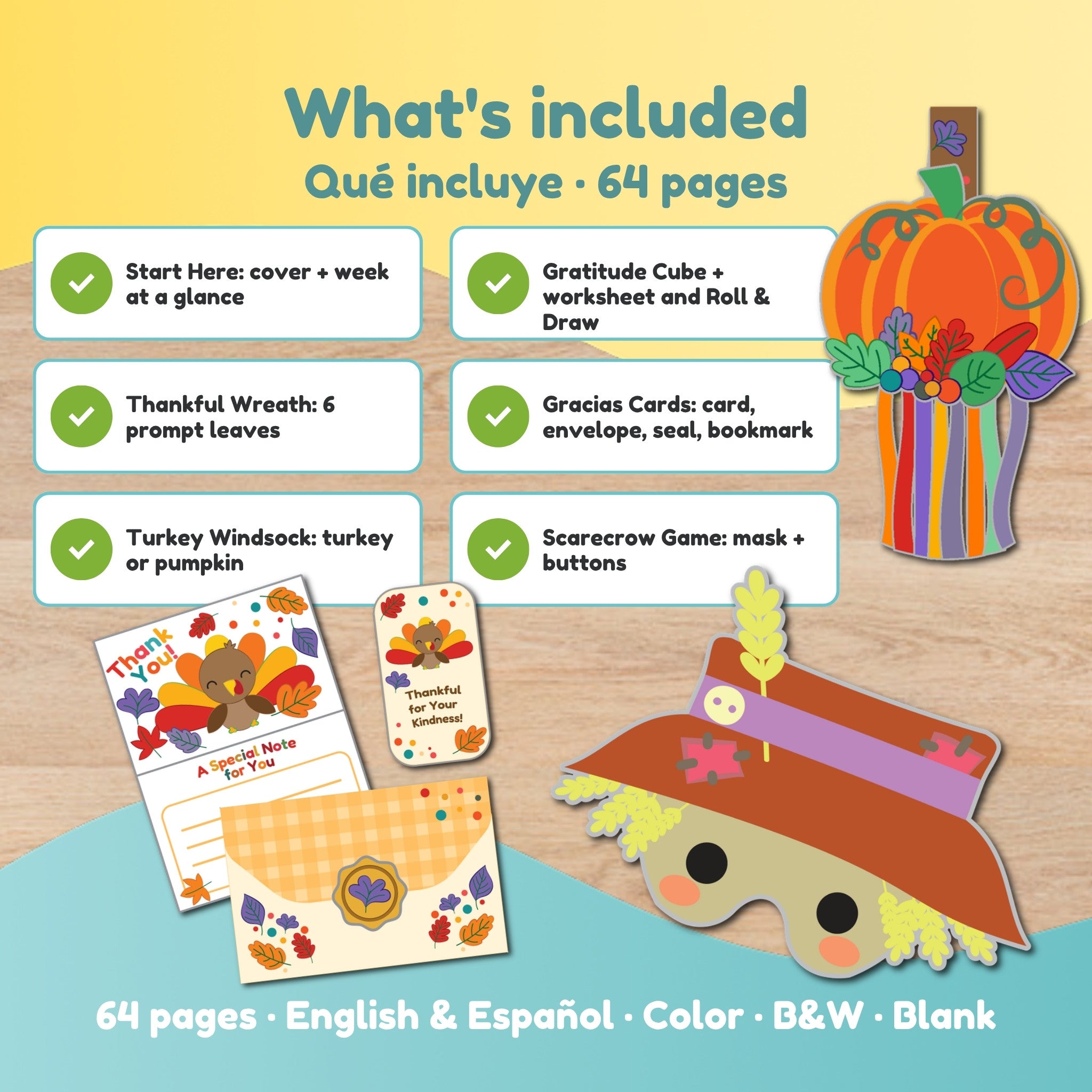 What's included in the 64-page Thankful Week bundle