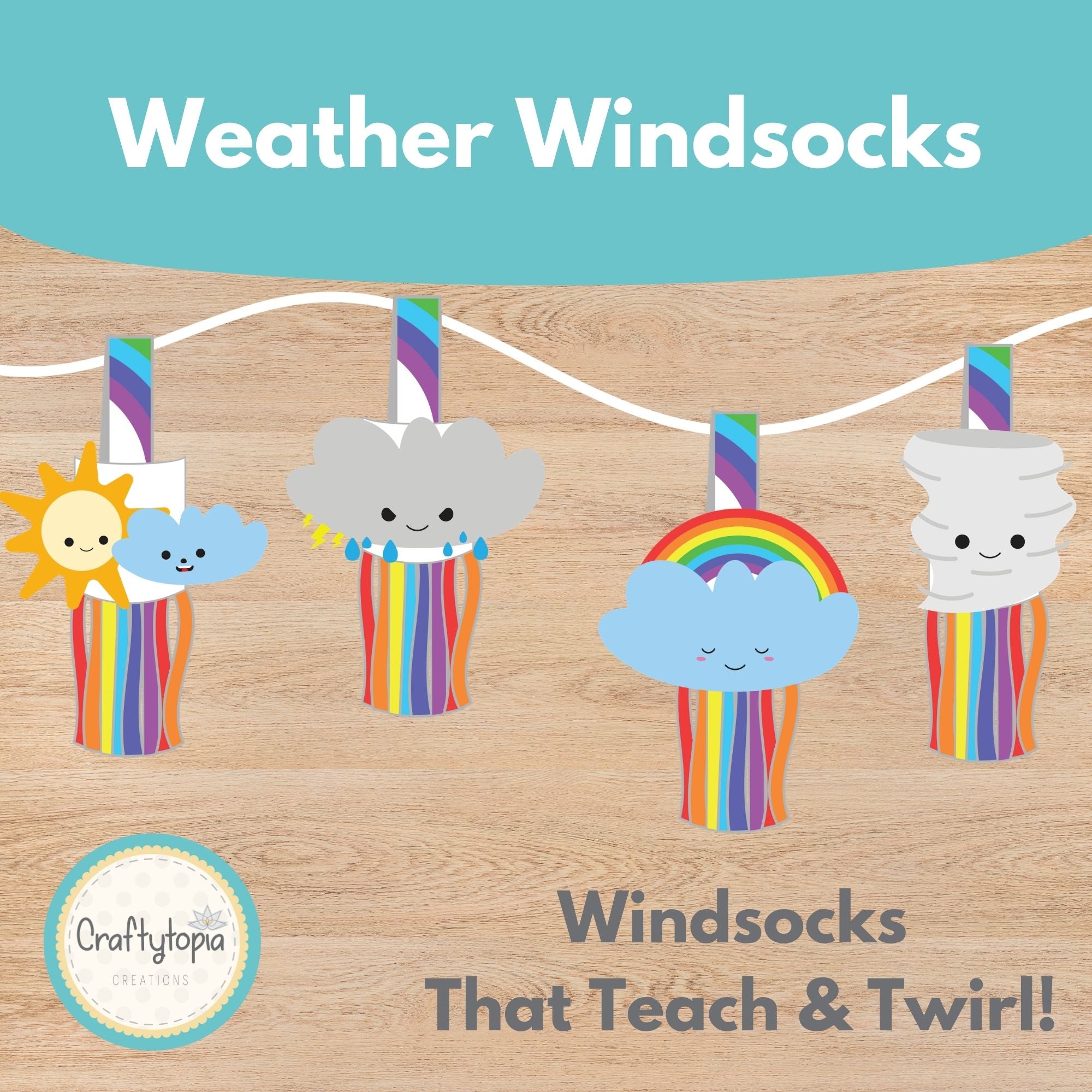 Printable Weather Windsocks Kids Activity