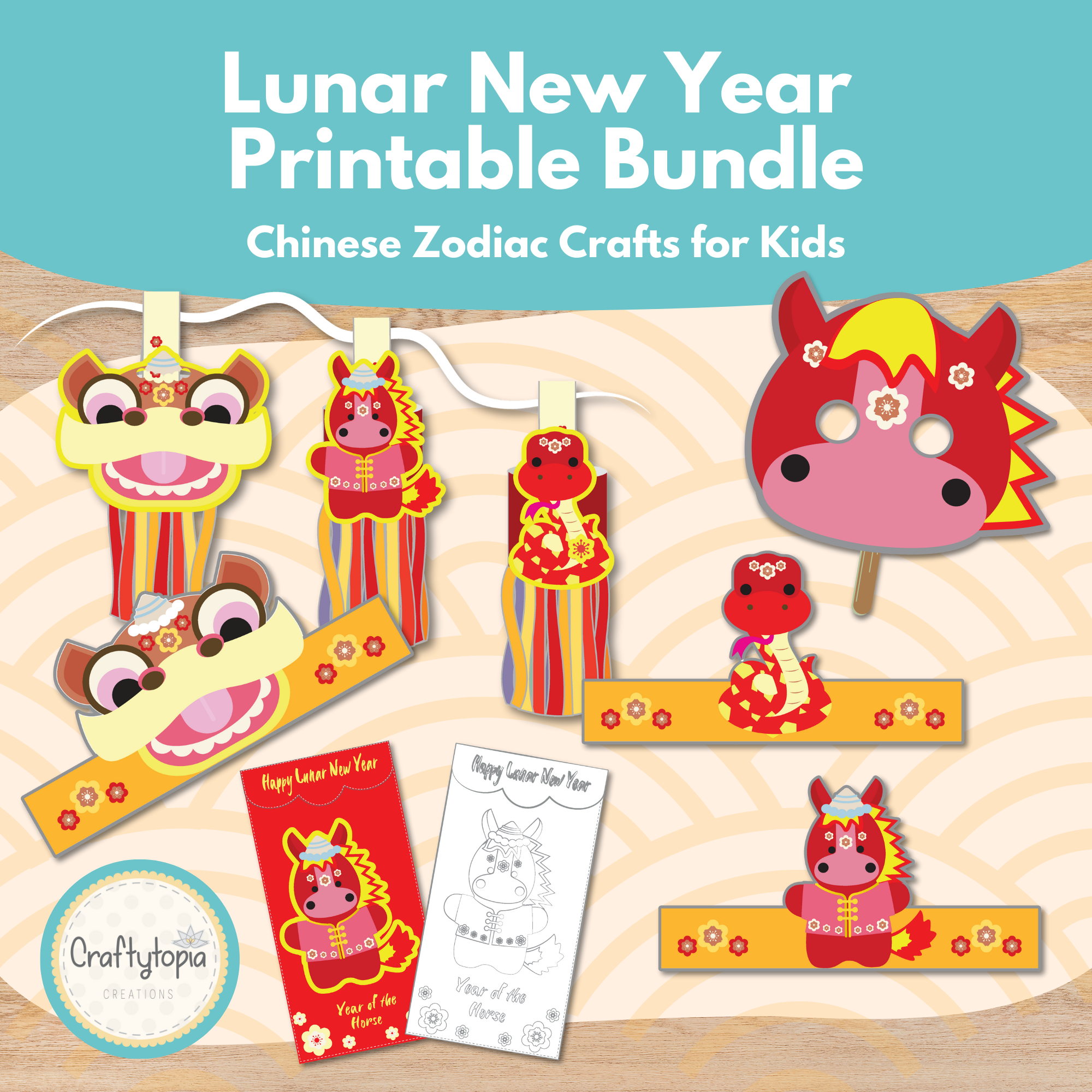 Printable Lunar New Year Bundle Kids Activity