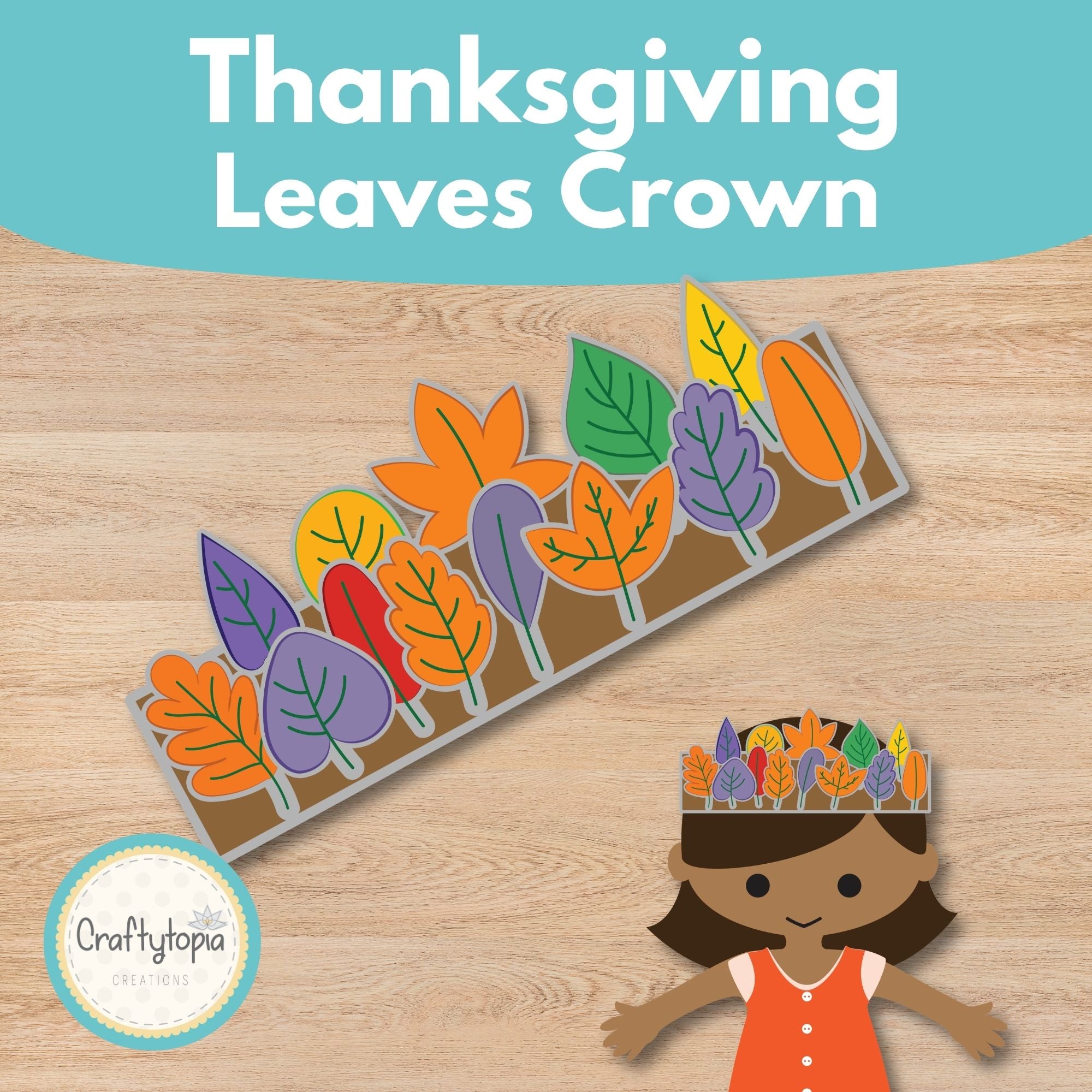Printable Fall Leaves Thanksgiving Craft Kids Activity