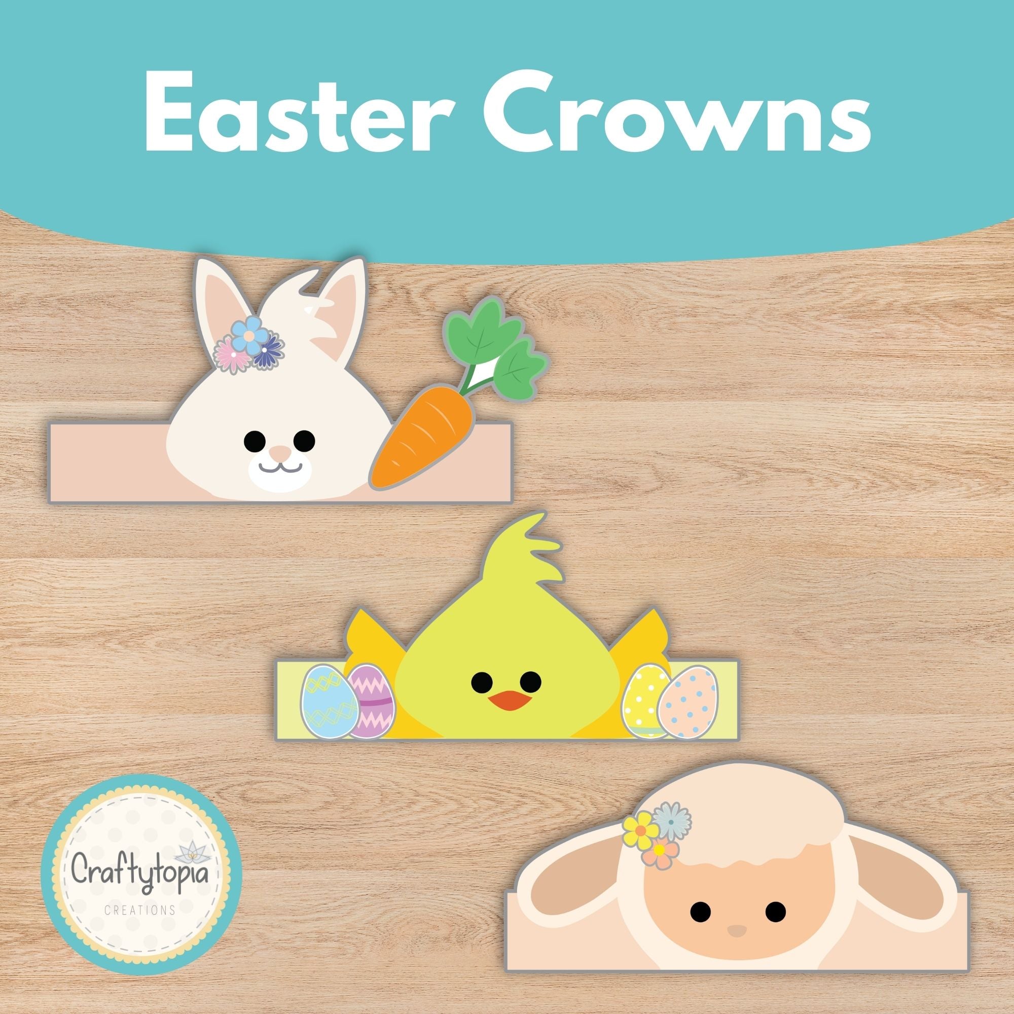 Printable Easter Crowns Kids Activity