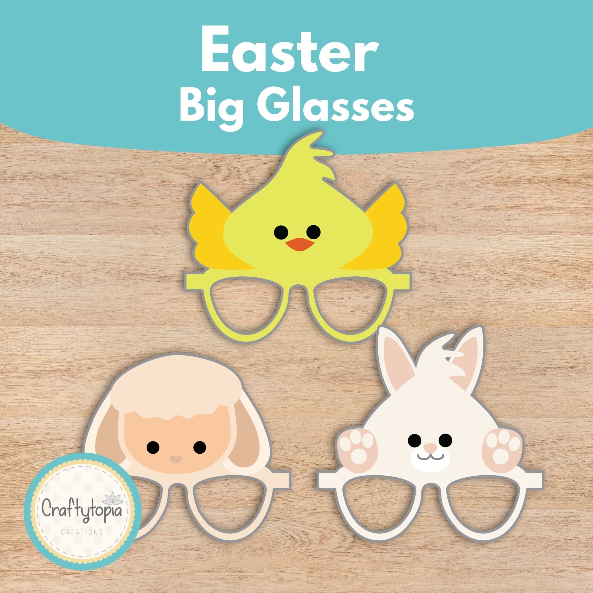 Printable Easter Animal Glasses Kids Activity
