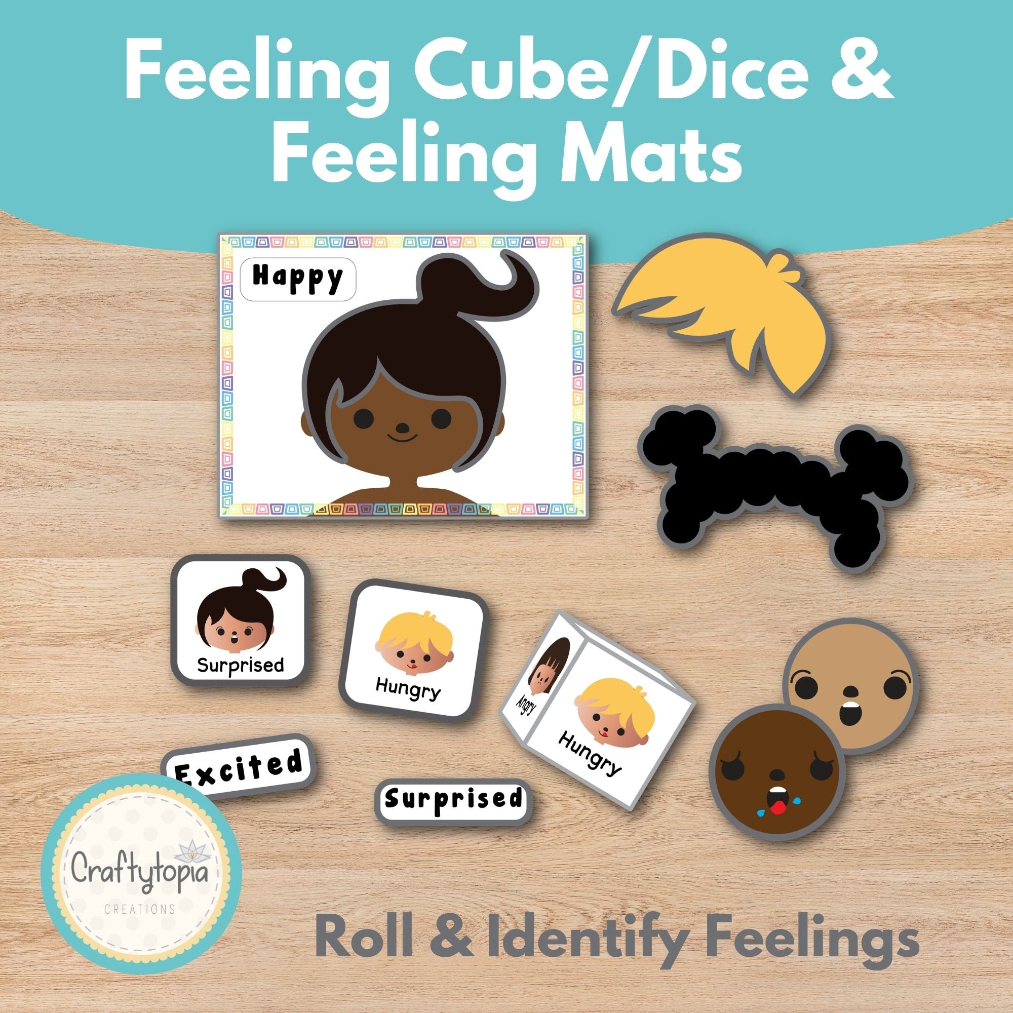 Feelings Cube Social Emotional Learning Activity