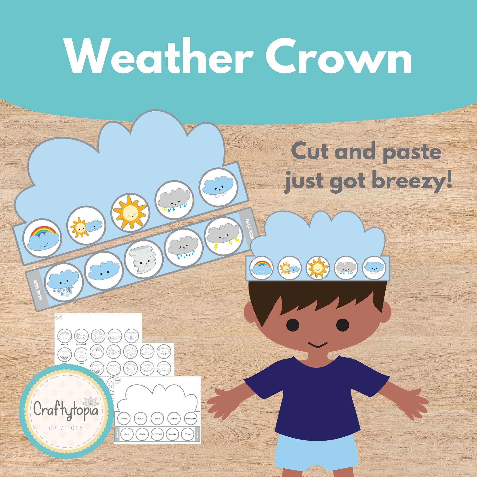 Printable Weather Crown Kids Activity
