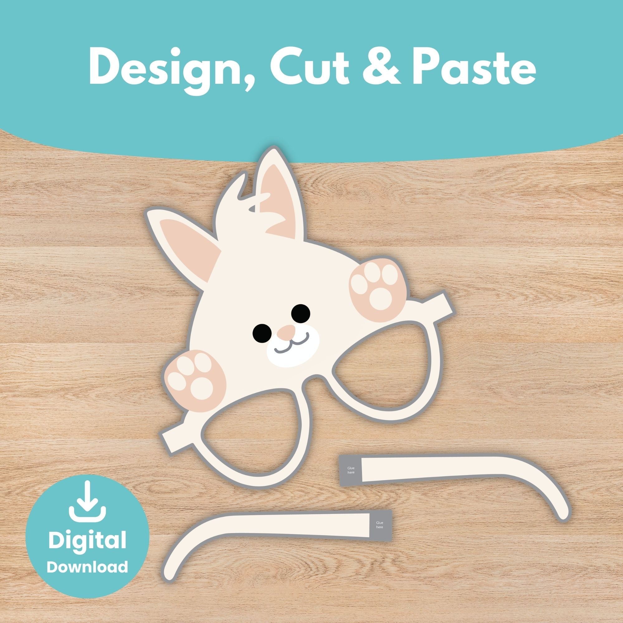 Printable Easter Animal Glasses Kids Activity