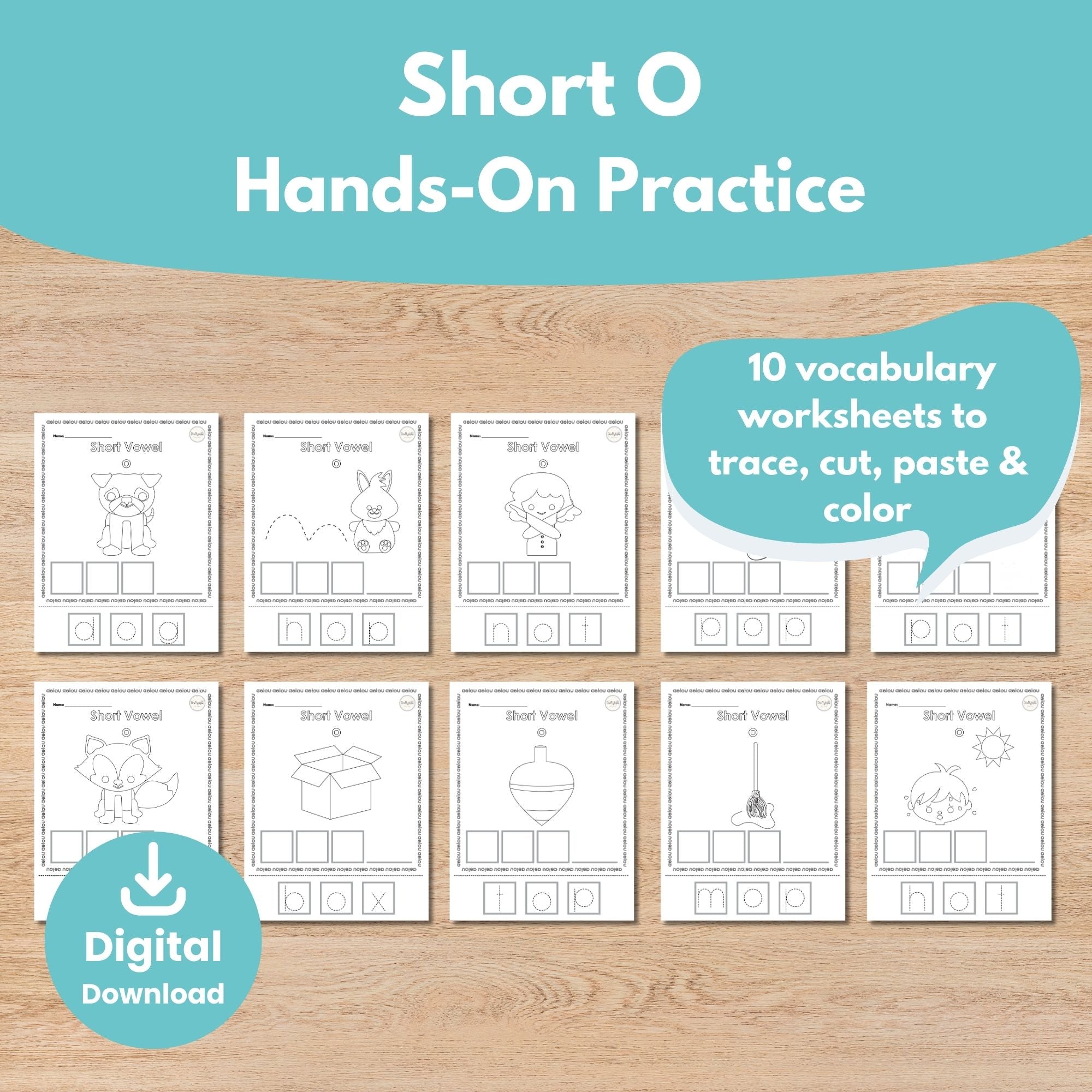 Printable Short o Kids Activity