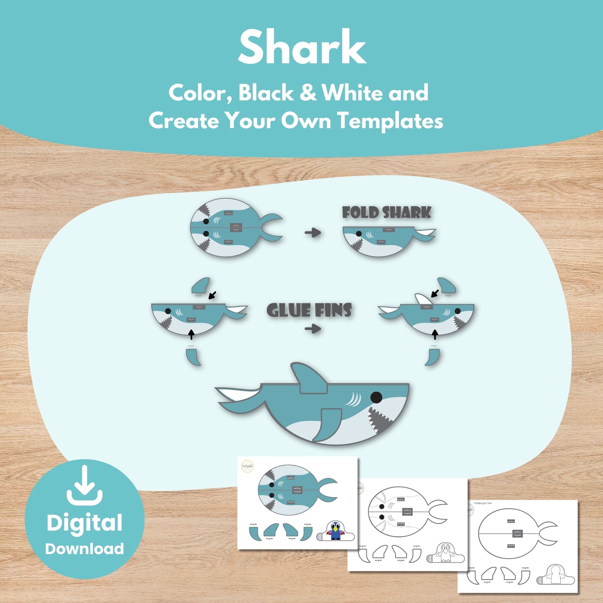 Printable Pirate Puppets Scene Kids Activity