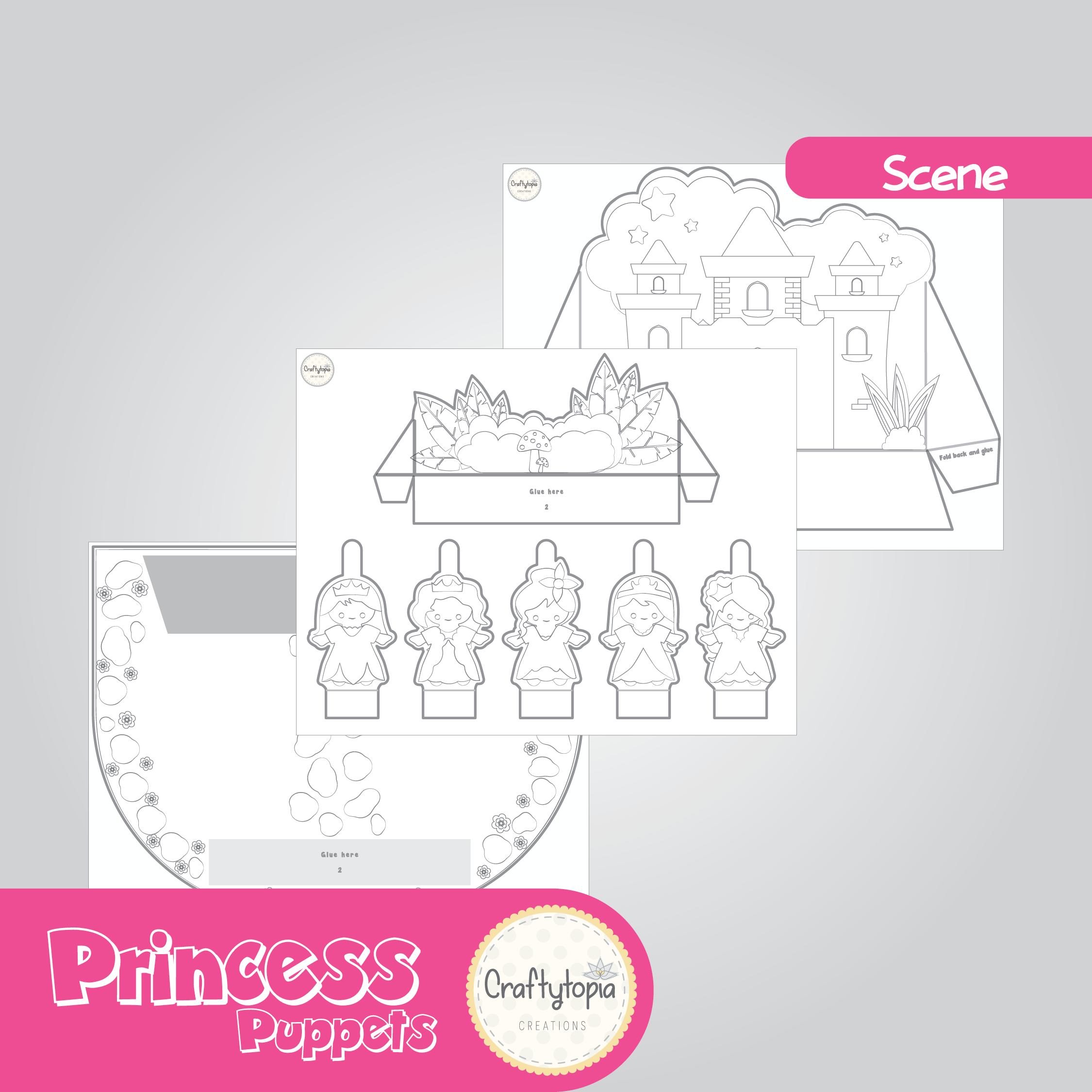 Princess Castle Scene and Puppets – A Magical Storytelling Craft for Kids!