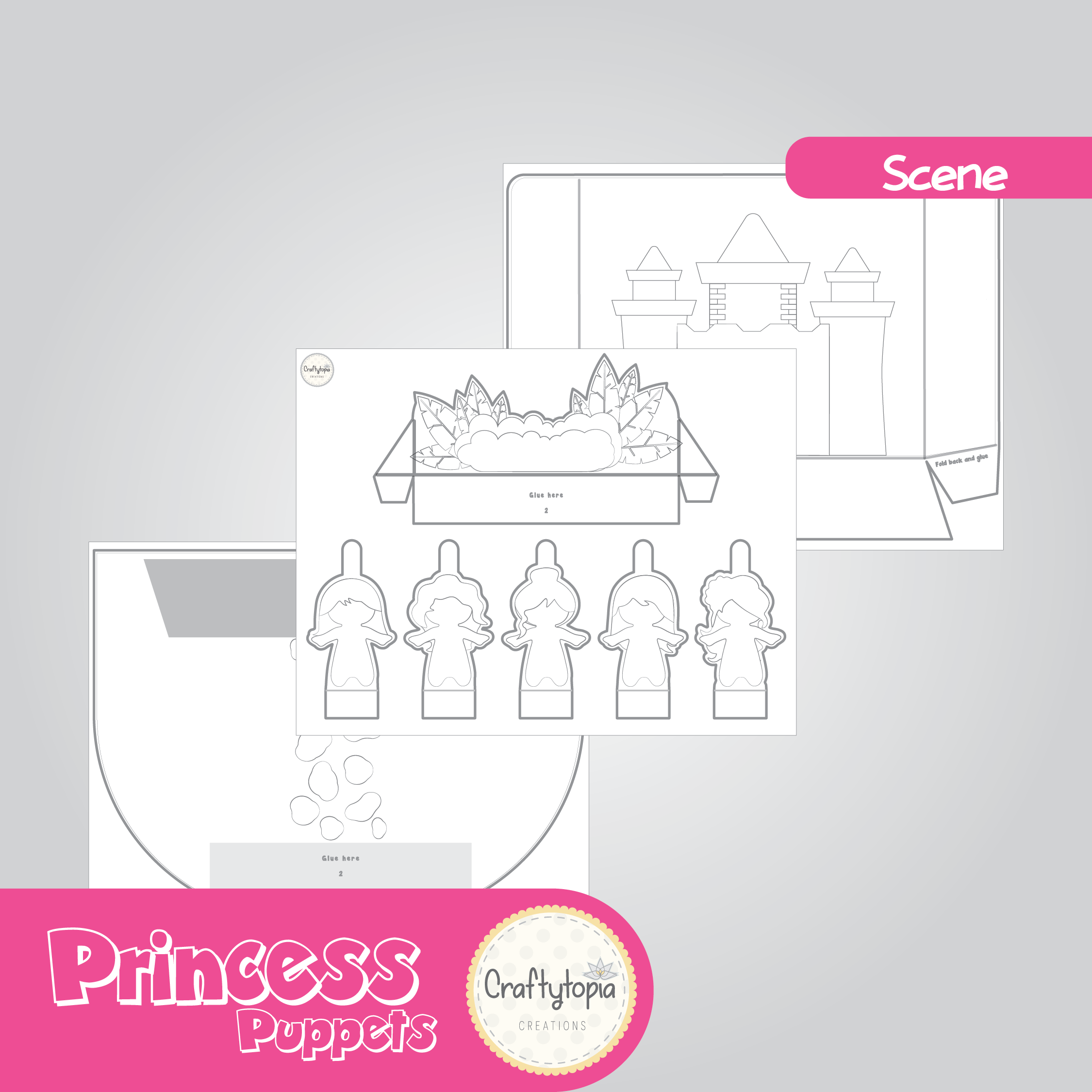 Princess Castle Scene and Puppets – A Magical Storytelling Craft for Kids!