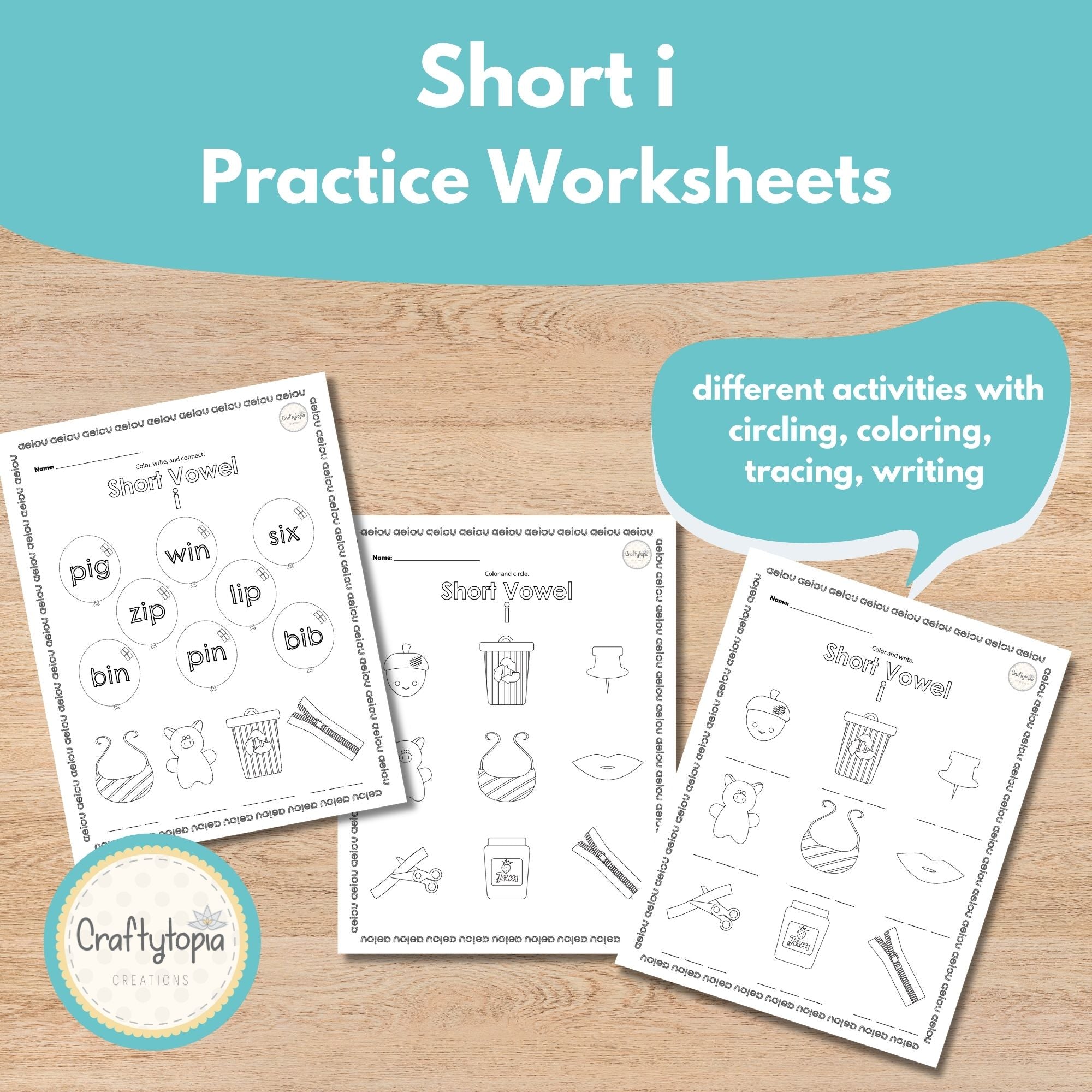 Printable Short i Kids Activity