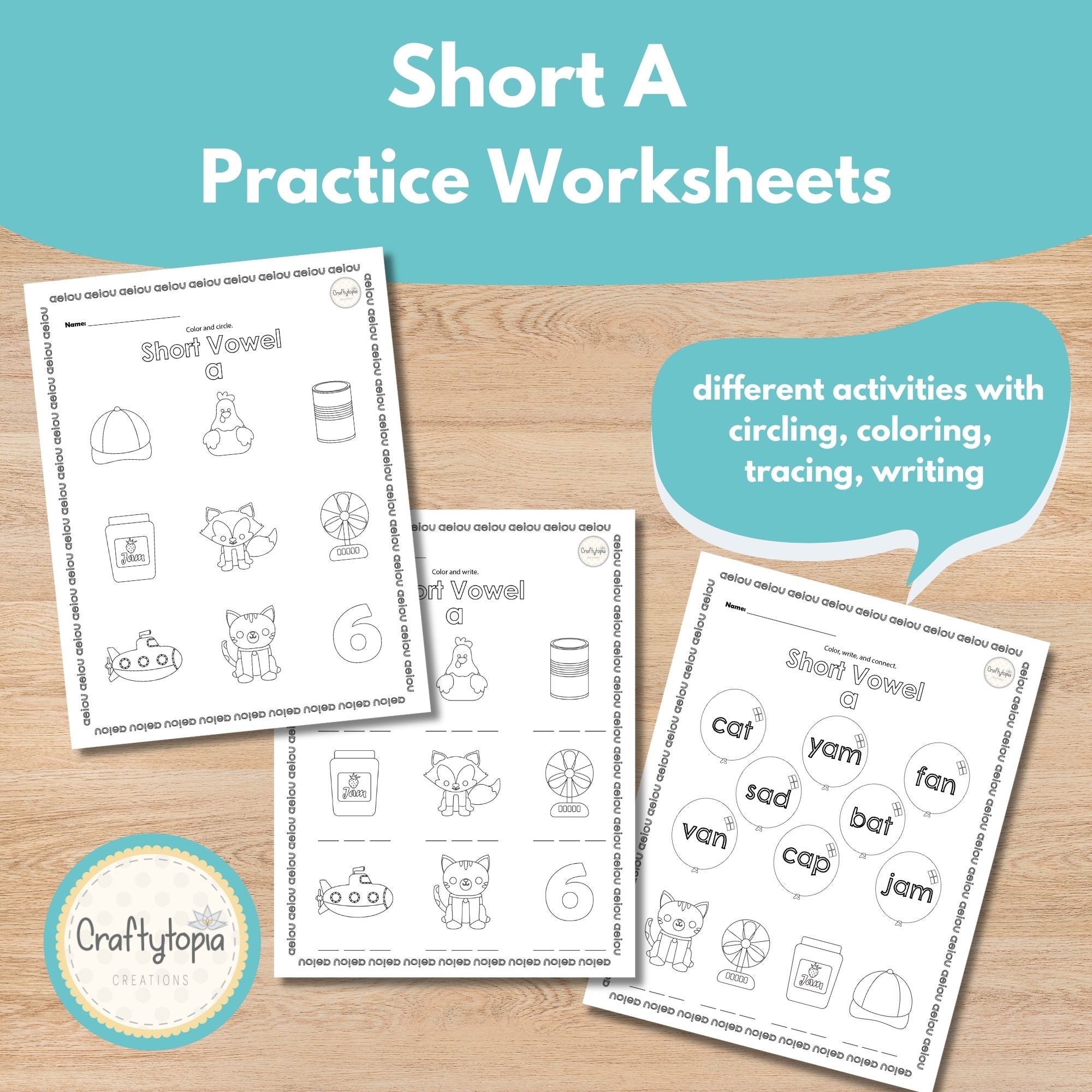 Printable Short a Kids Activity