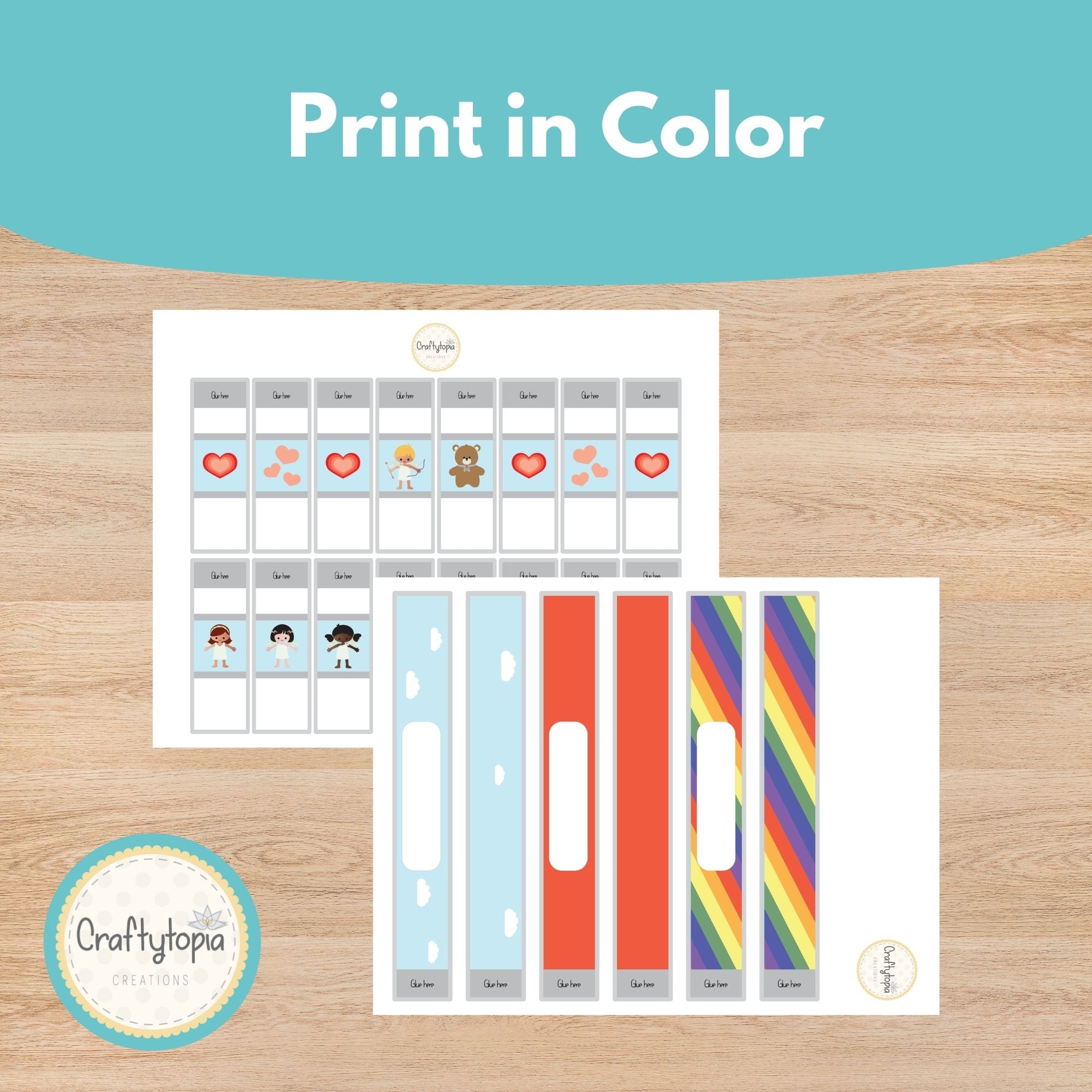 Printable Valentine Bracelets Kids Activity