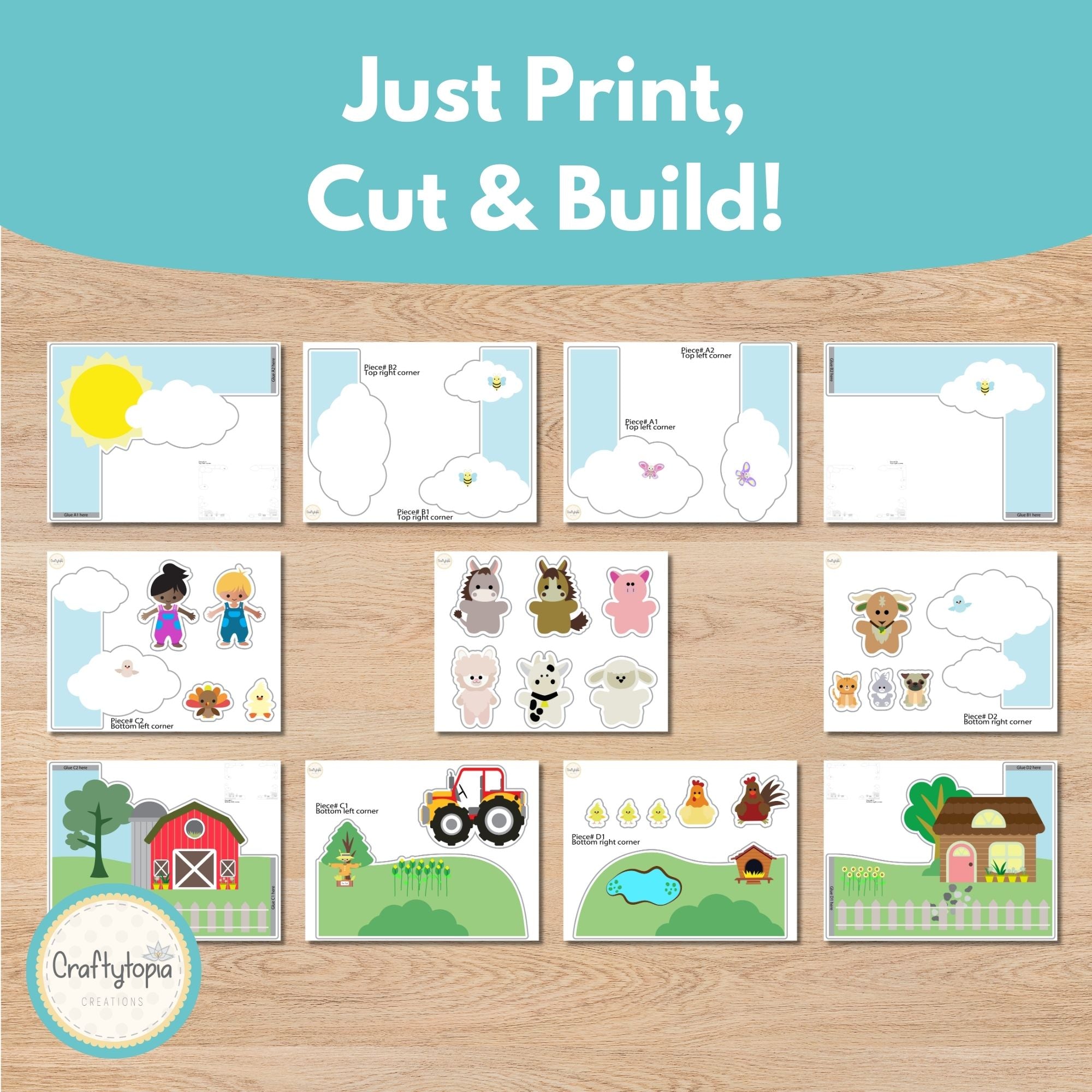 Printable Farm Bulletin Board