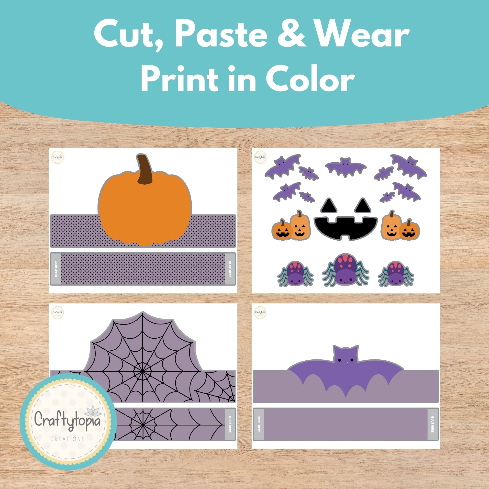 Printable Halloween Crown Craft Kids Activity
