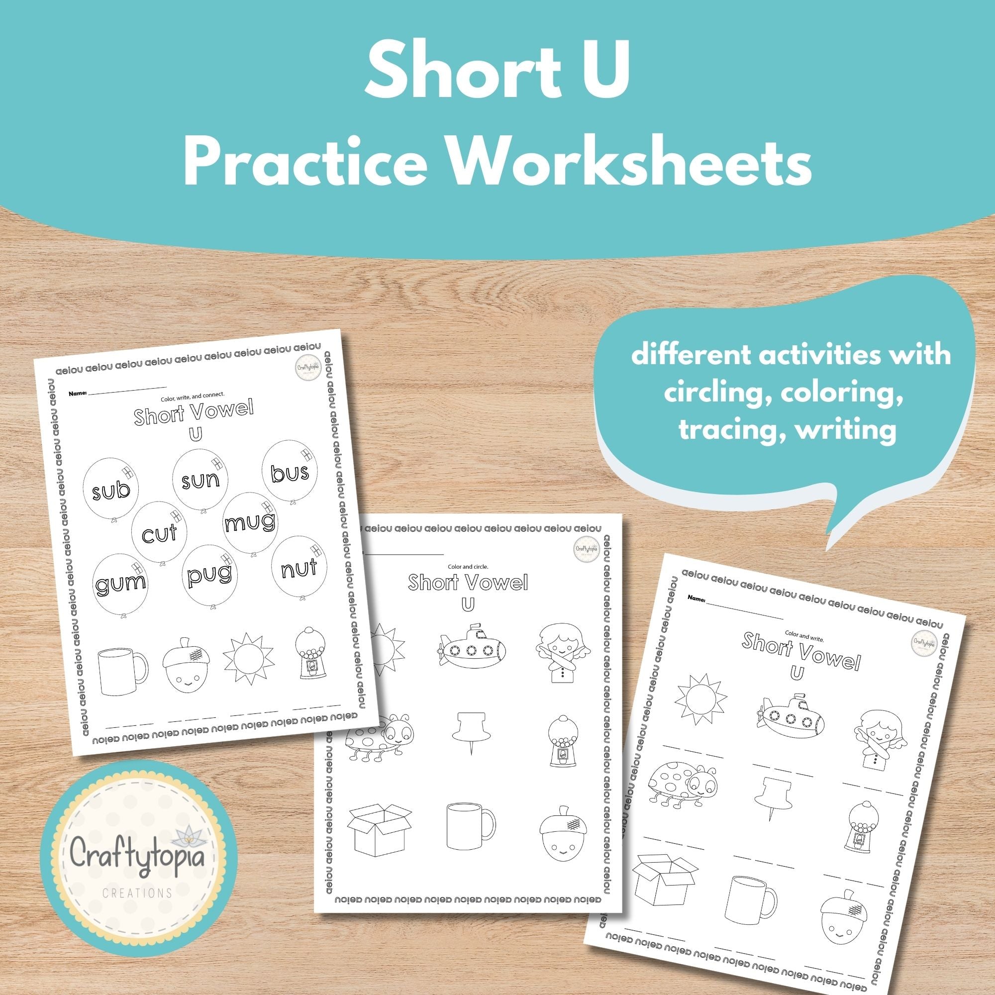 Printable Short u Kids Activity