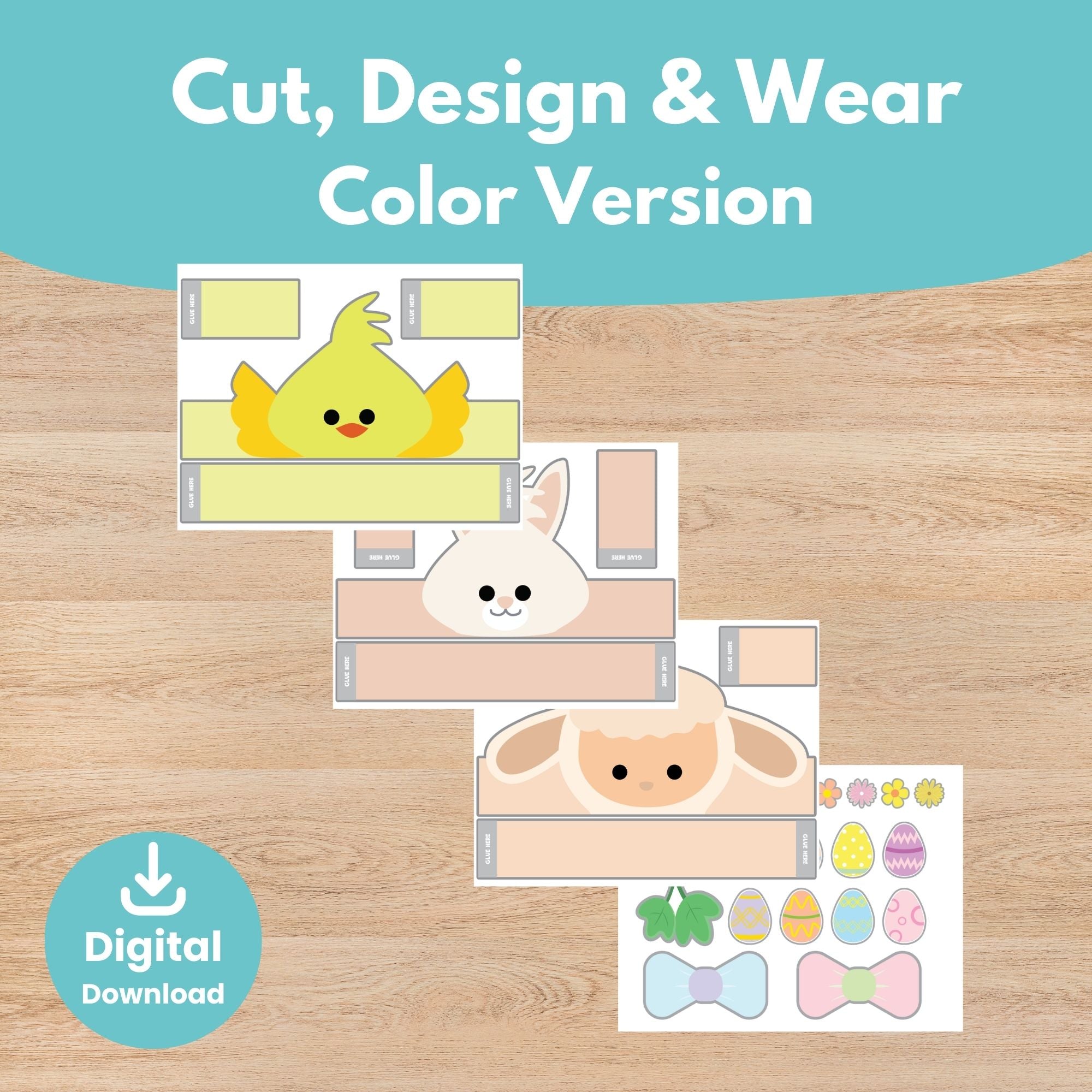 Printable Easter Crowns Kids Activity