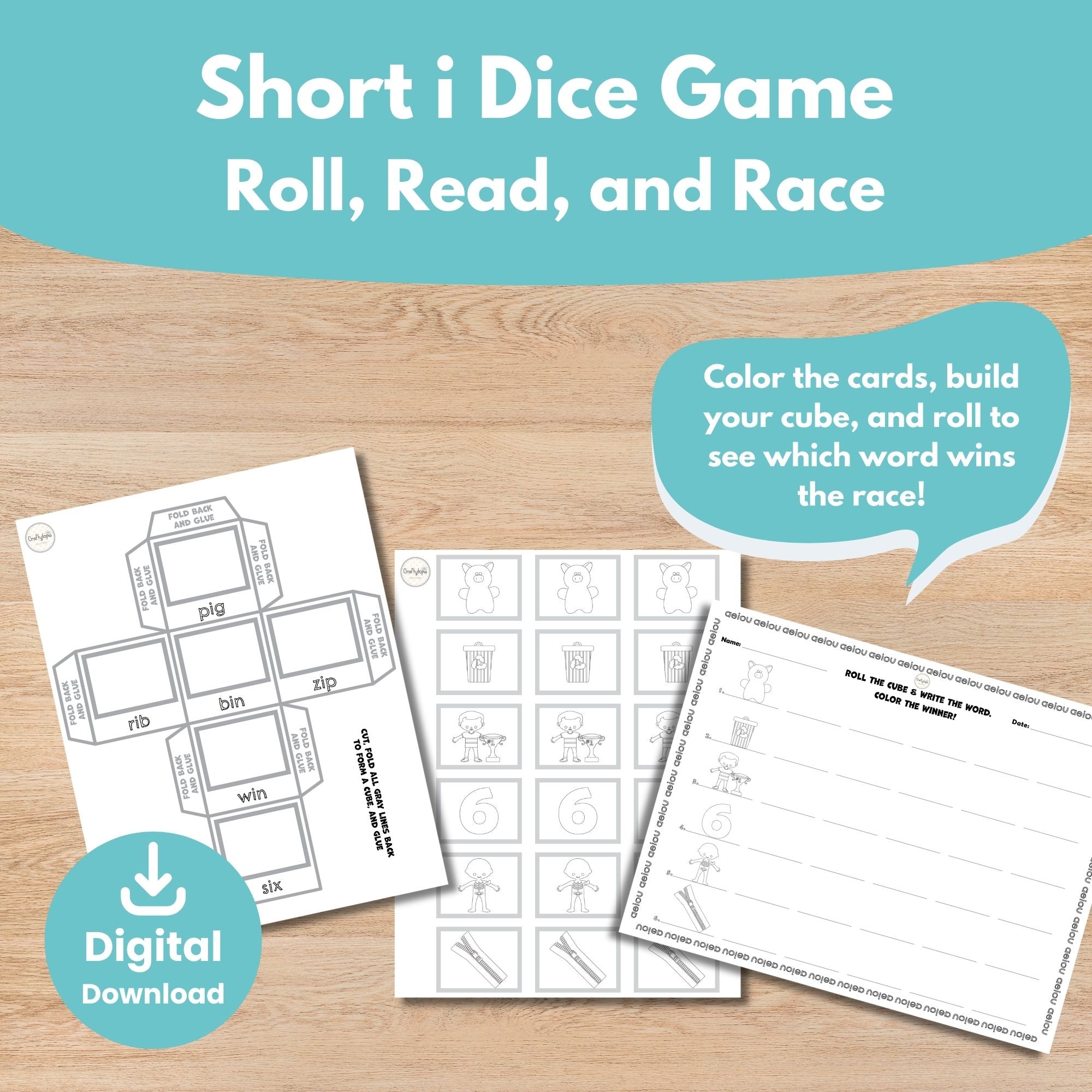 Printable Short i Kids Activity