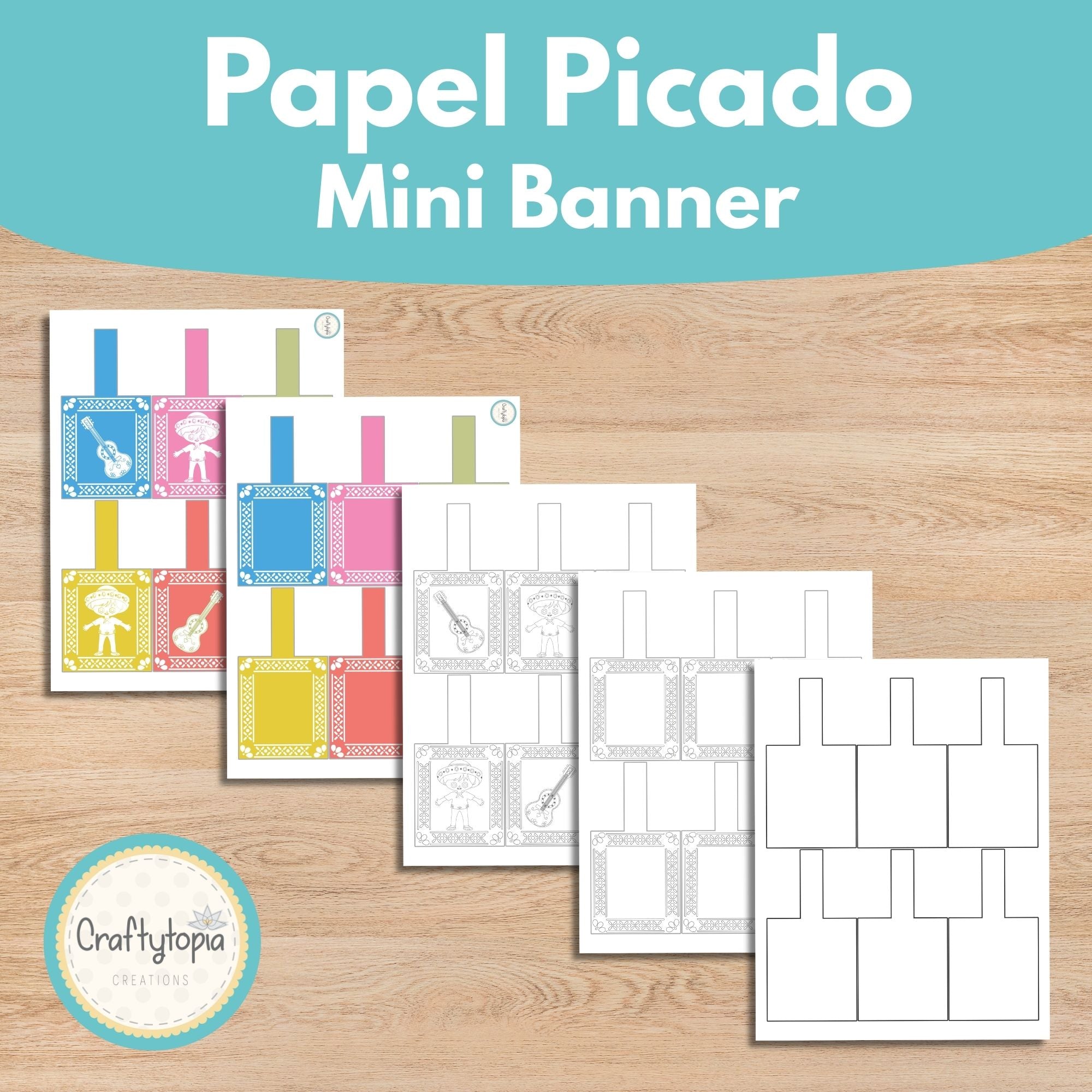 Printable Pin the Guitar – Día de los Muertos Game for Kids