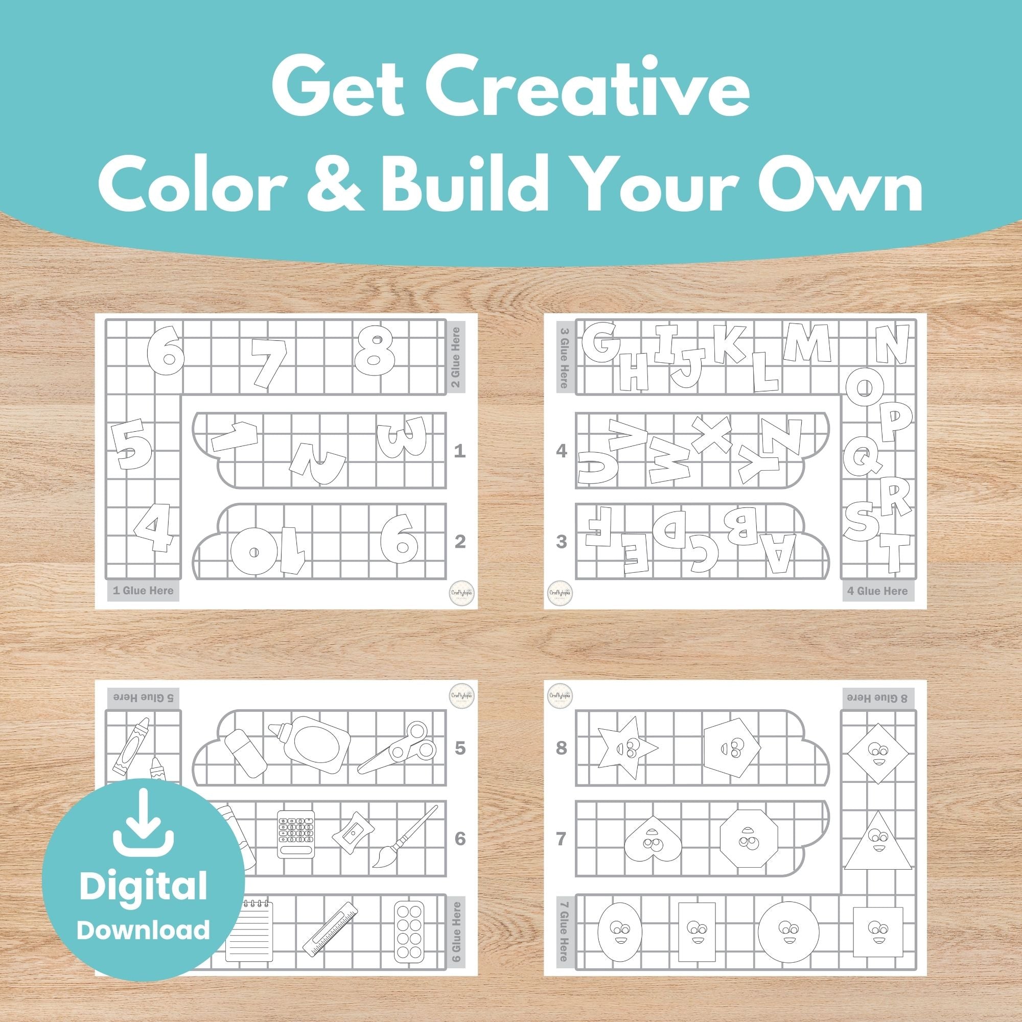 Printable Back to School Bulletin Board for coloring