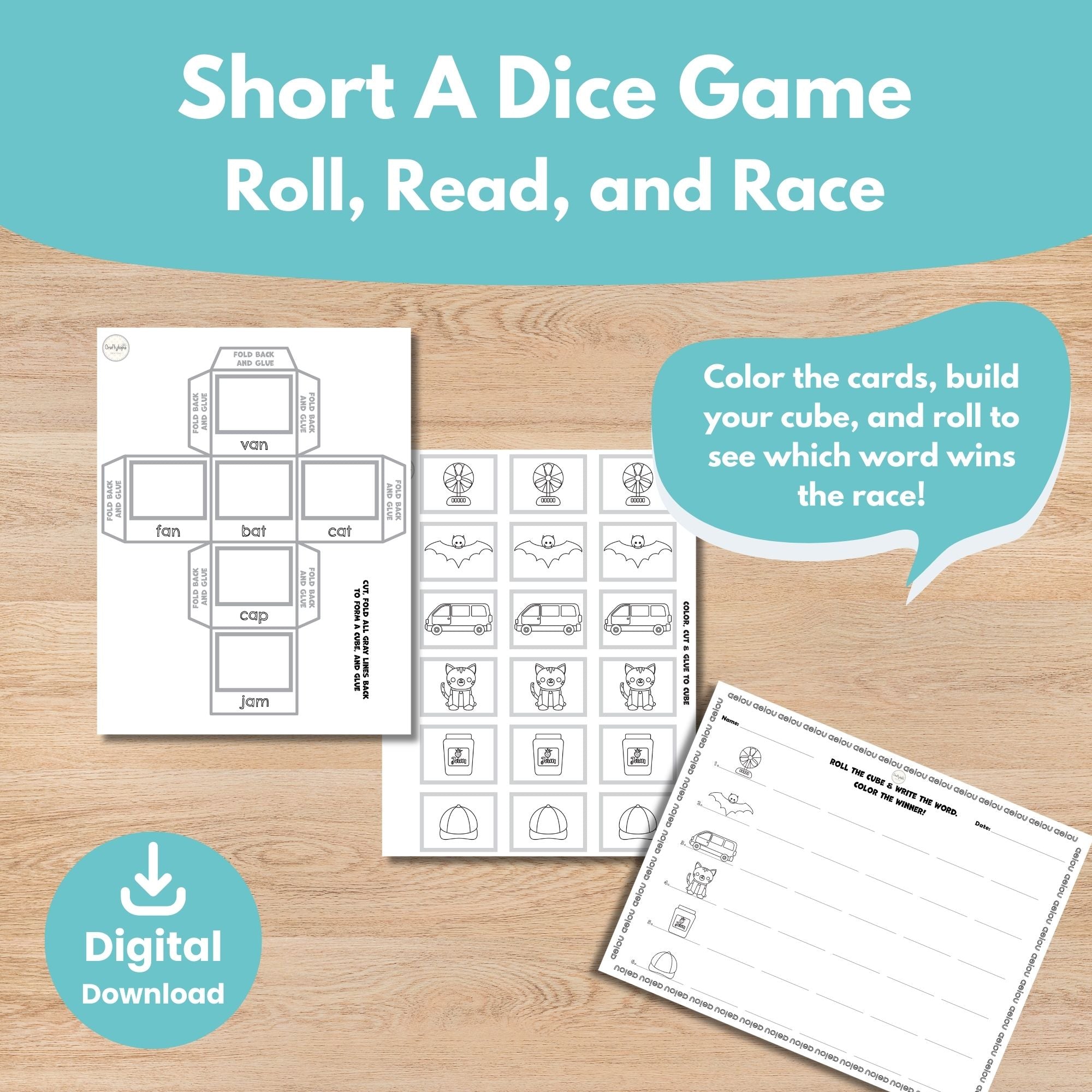 Printable Short a Kids Activity