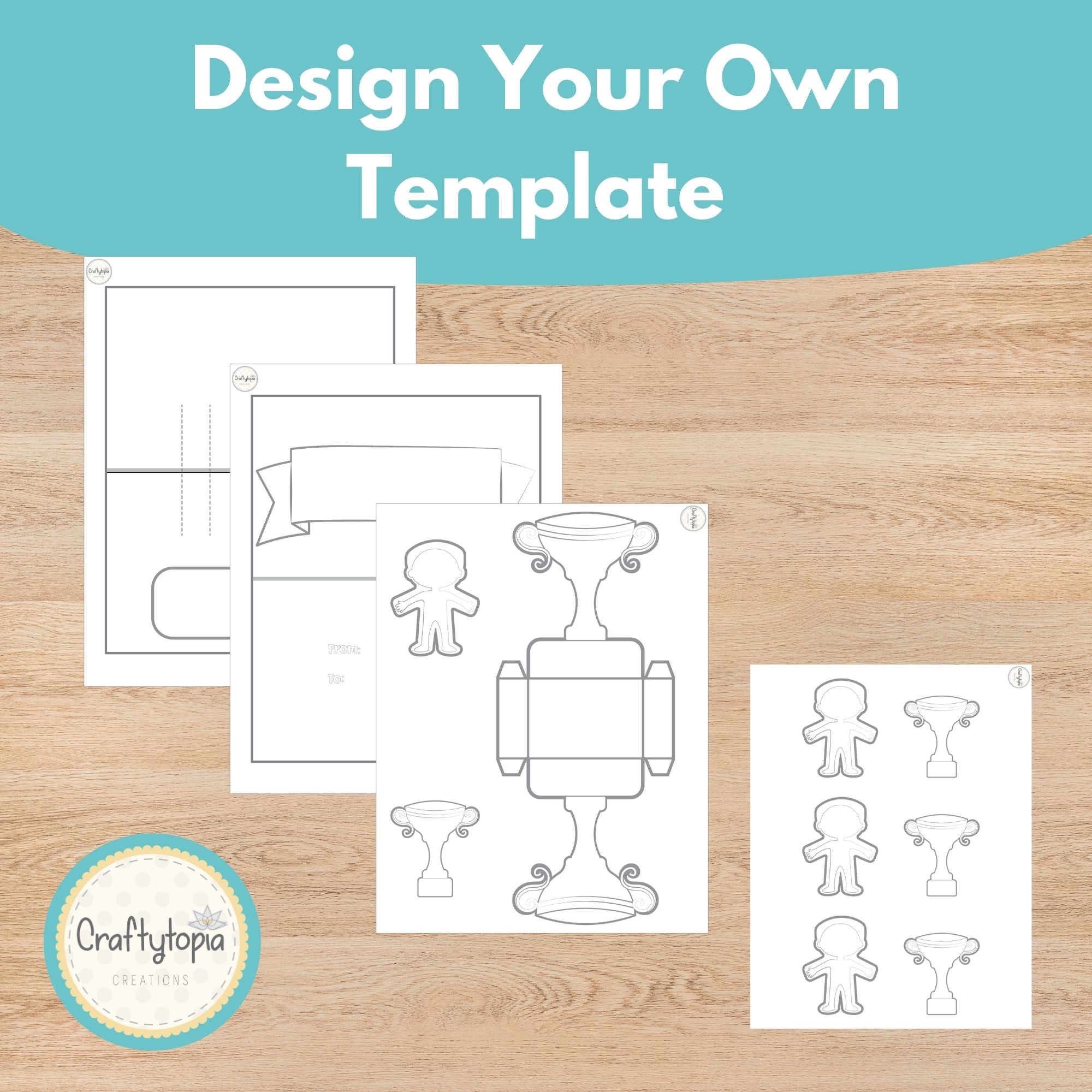 Printable Father's Day Card and Craft Kids Activity template