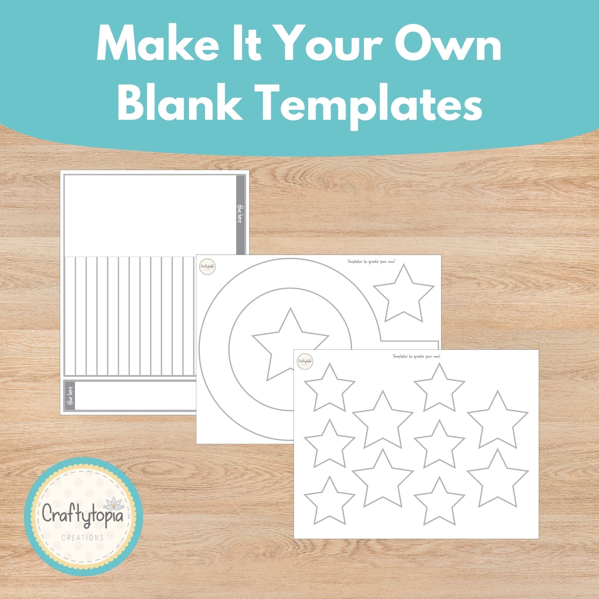 Printable Red, White, and Blue Memorial Day or 4th of July Wreath and Windsock Kids Activity templates