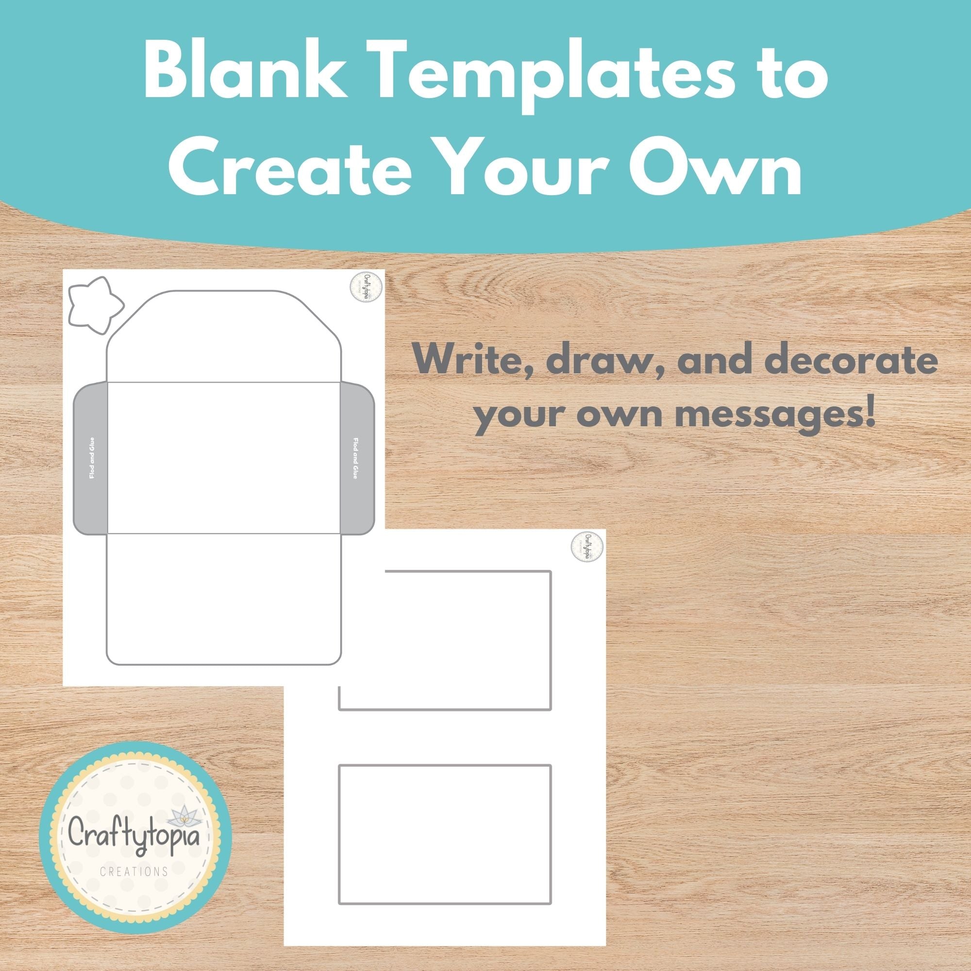 Printable Christmas Cards and Envelopes Kids Activity template