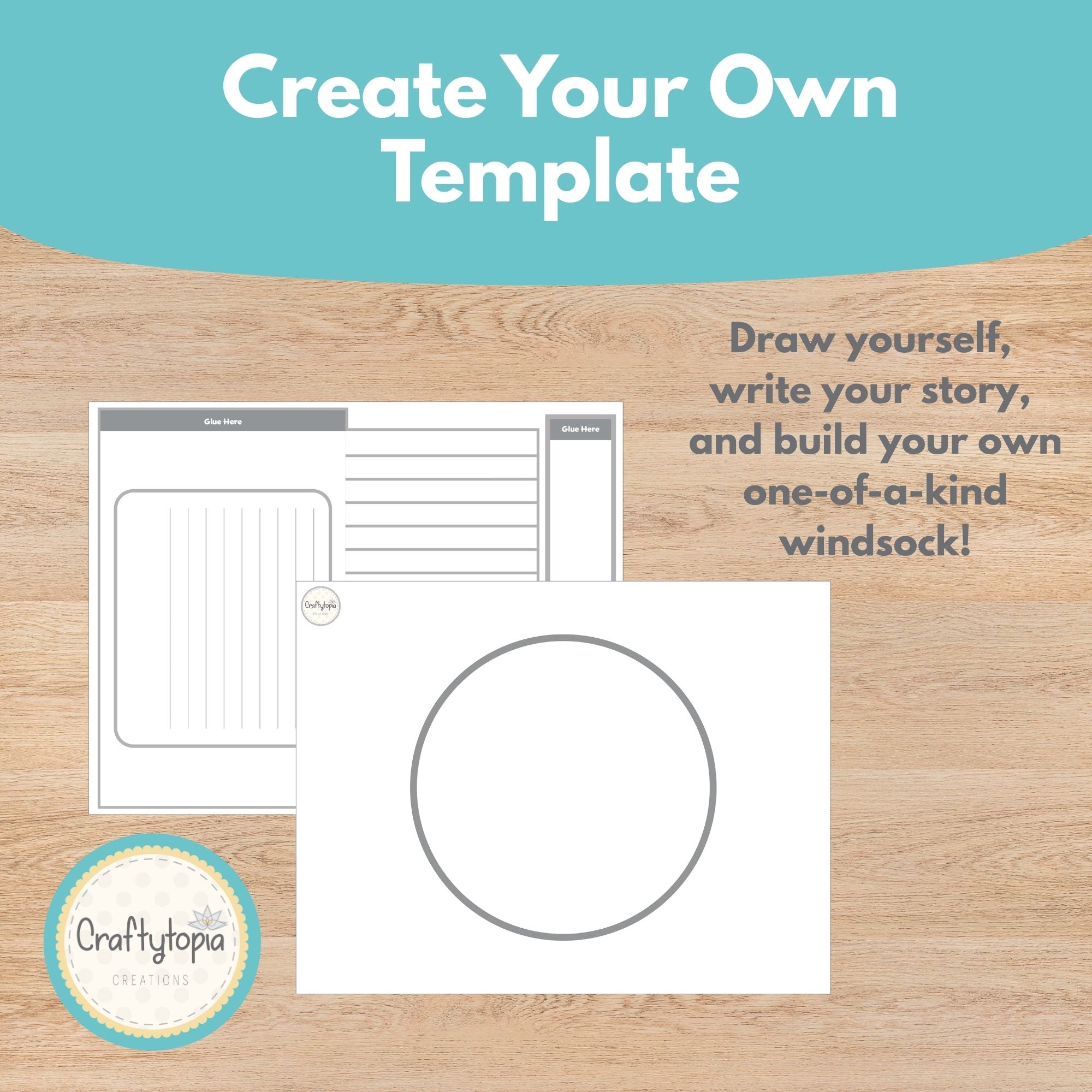 Printable This is Me Windsock Kids Activity template