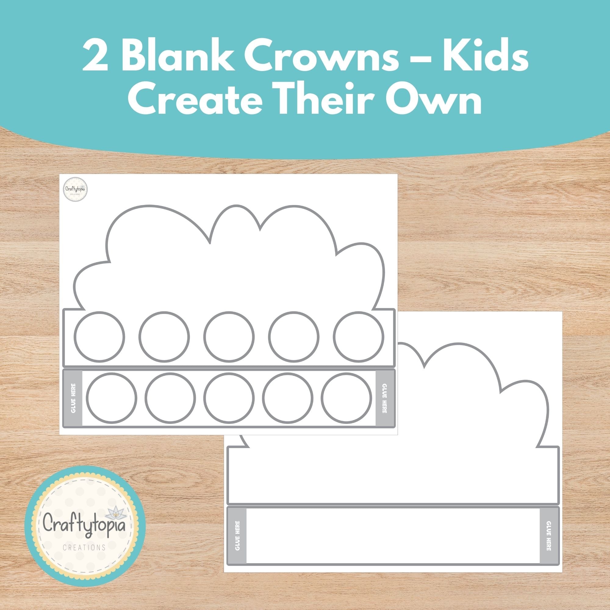 Printable Weather Crown Kids Activity template