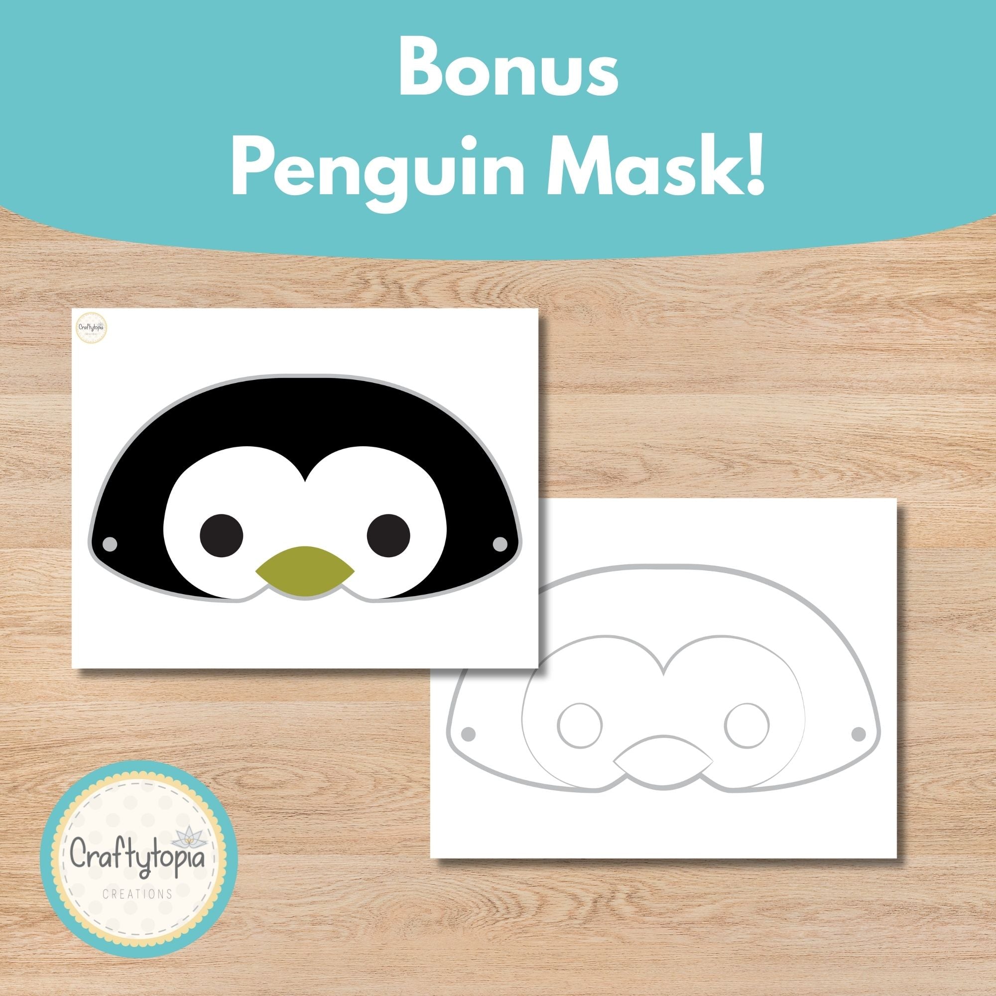 Printable Pin the Fish on the Penguin's Fishing Rod Kids Game
