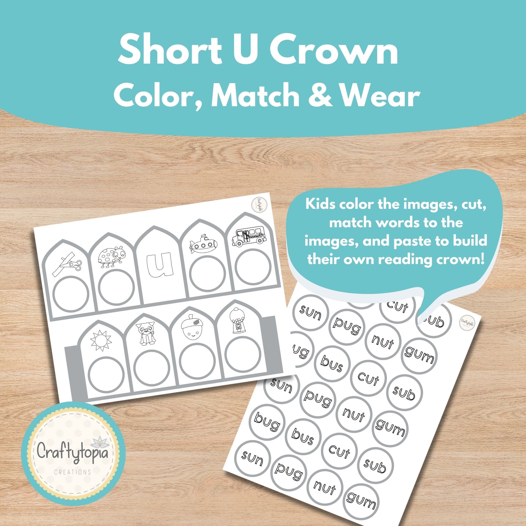Printable Short u Kids Activity