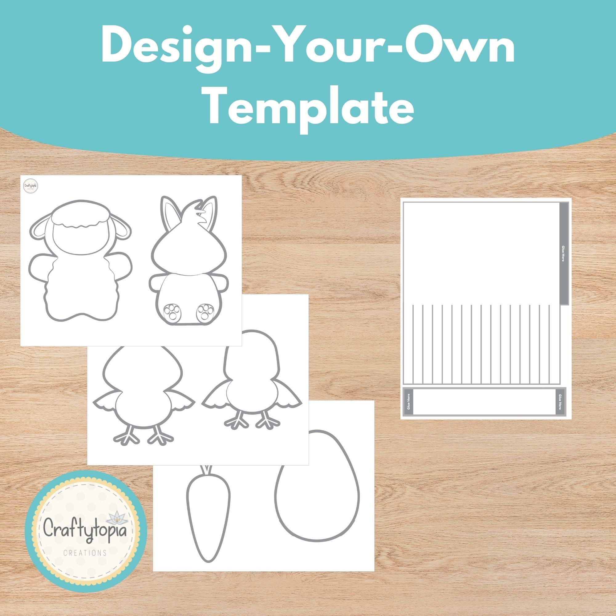 Printable Easter Windsock Craft template