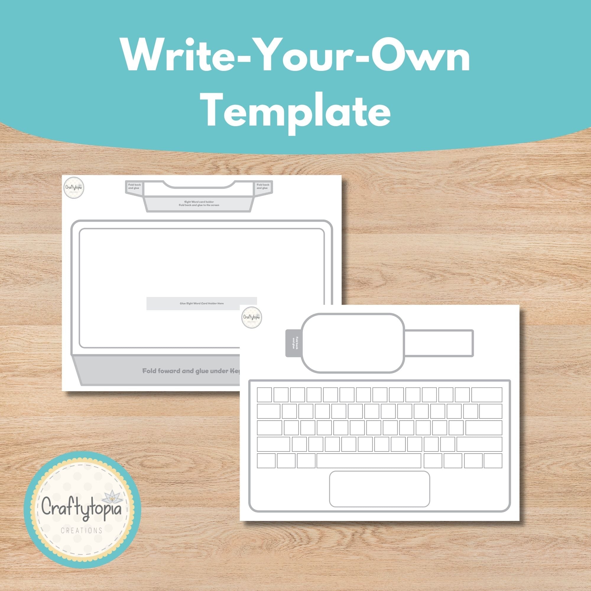 Printable Sight Words Laptop Kids Activity for template