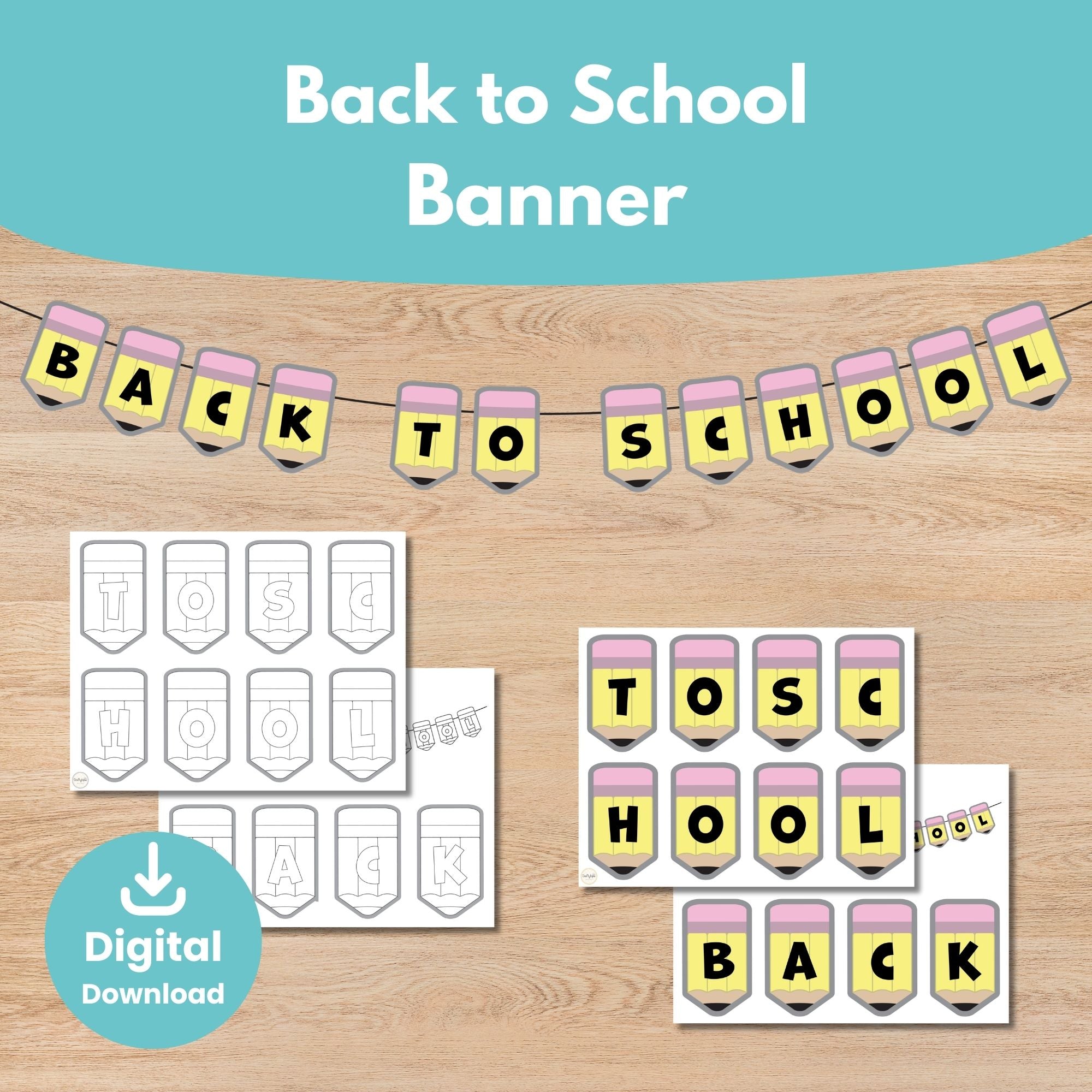 Classroom border and banner printable for teachers