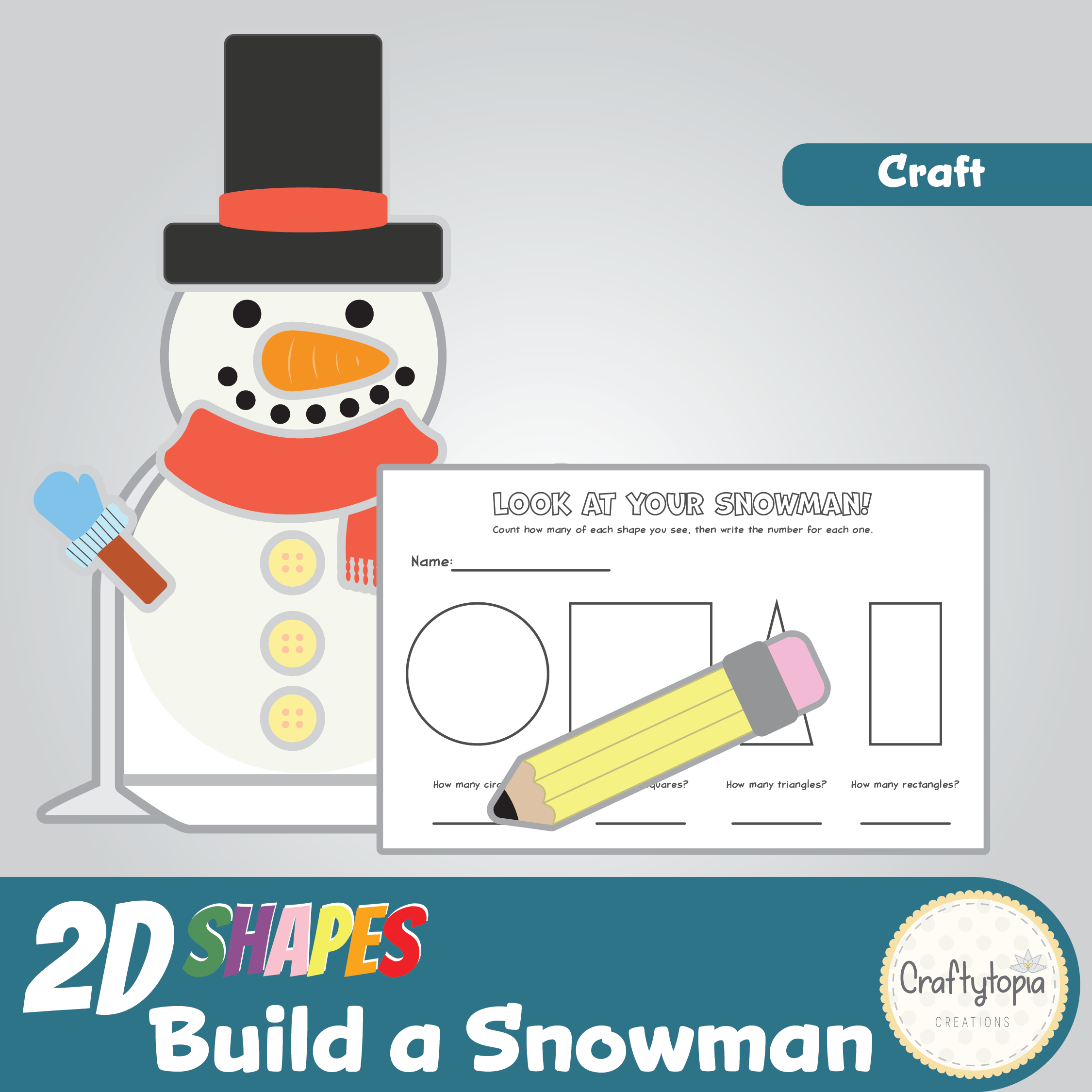 Printable Snowman Craft Kids Activity