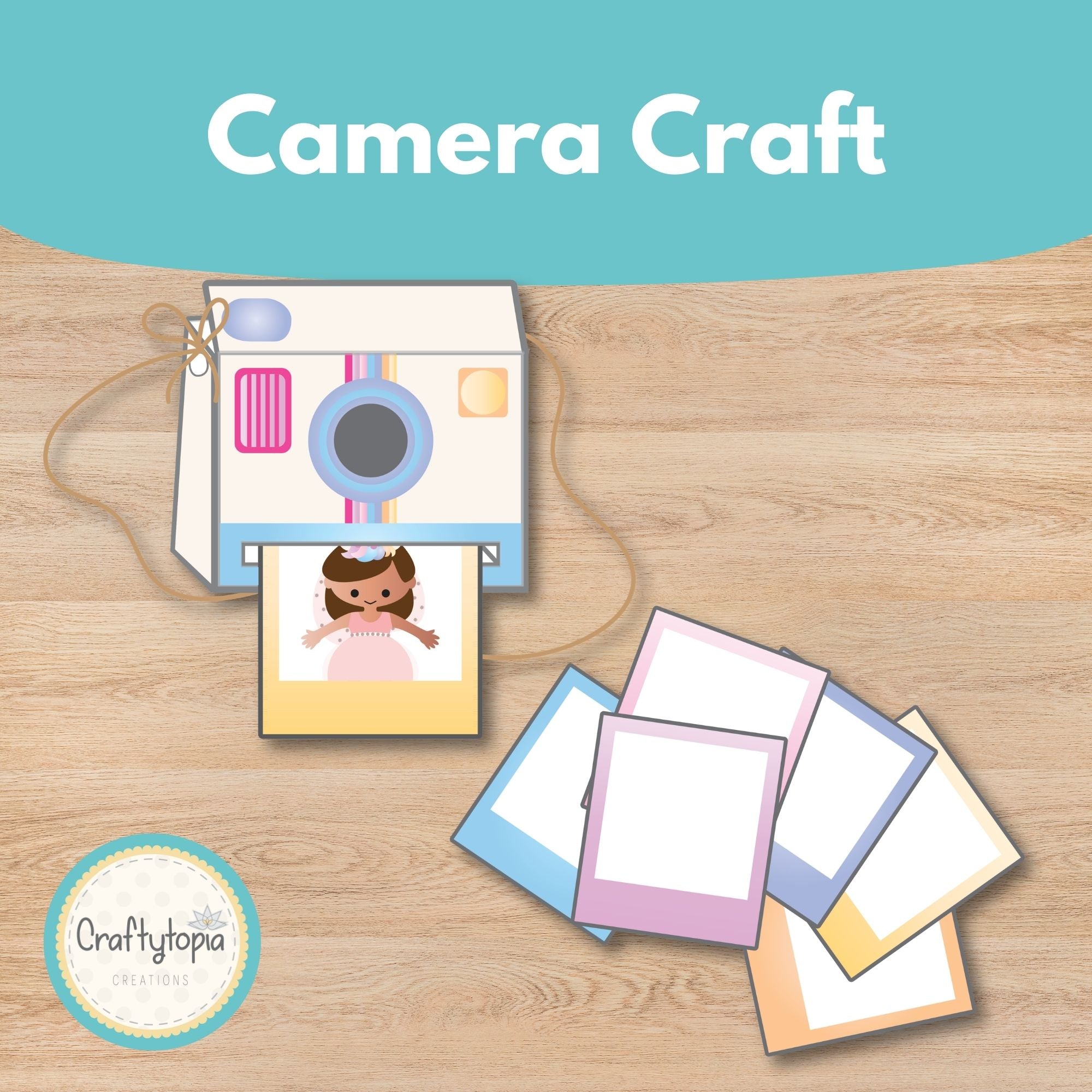 Printable camera craft activity for kids