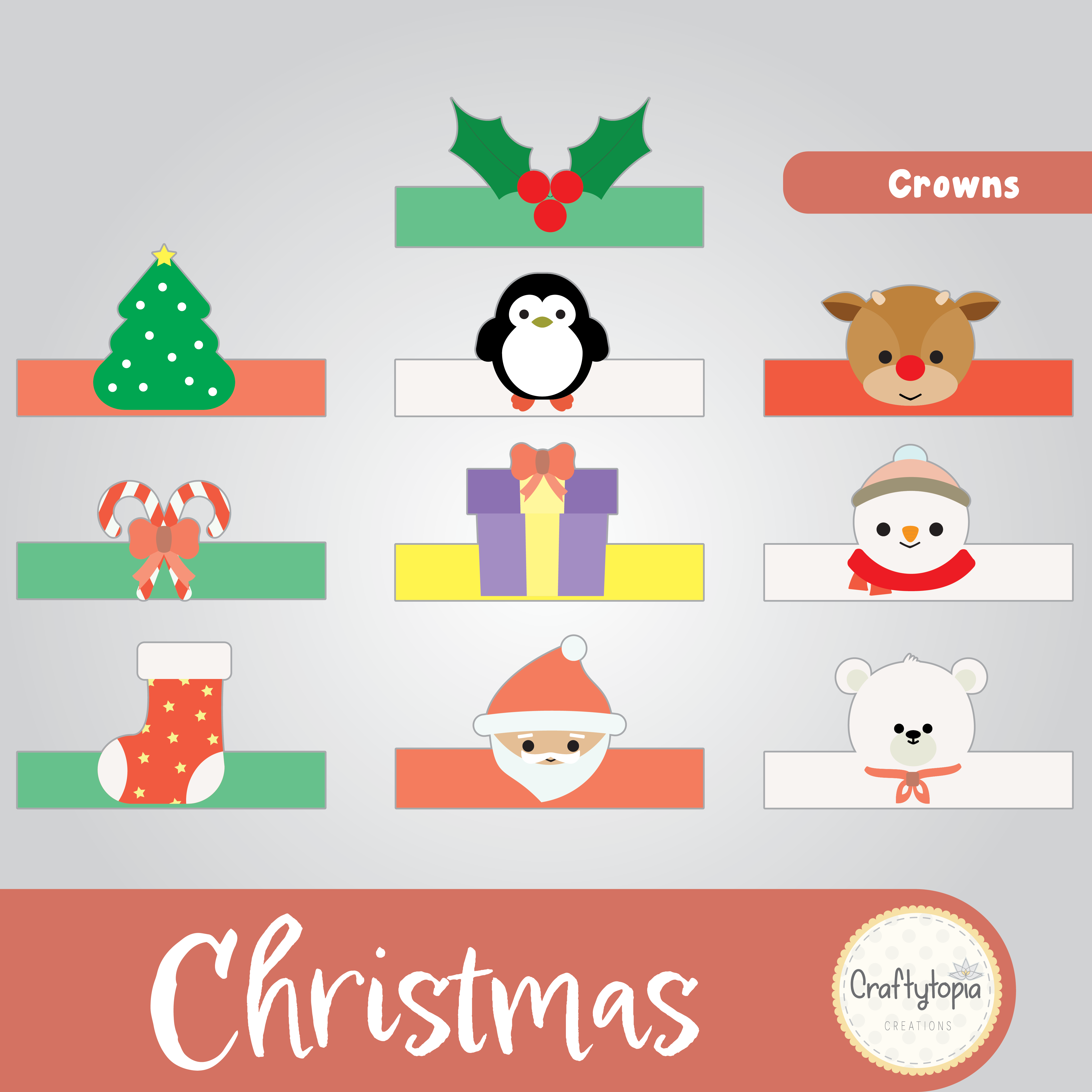 Printable Christmas Crown Craft Kids Activity