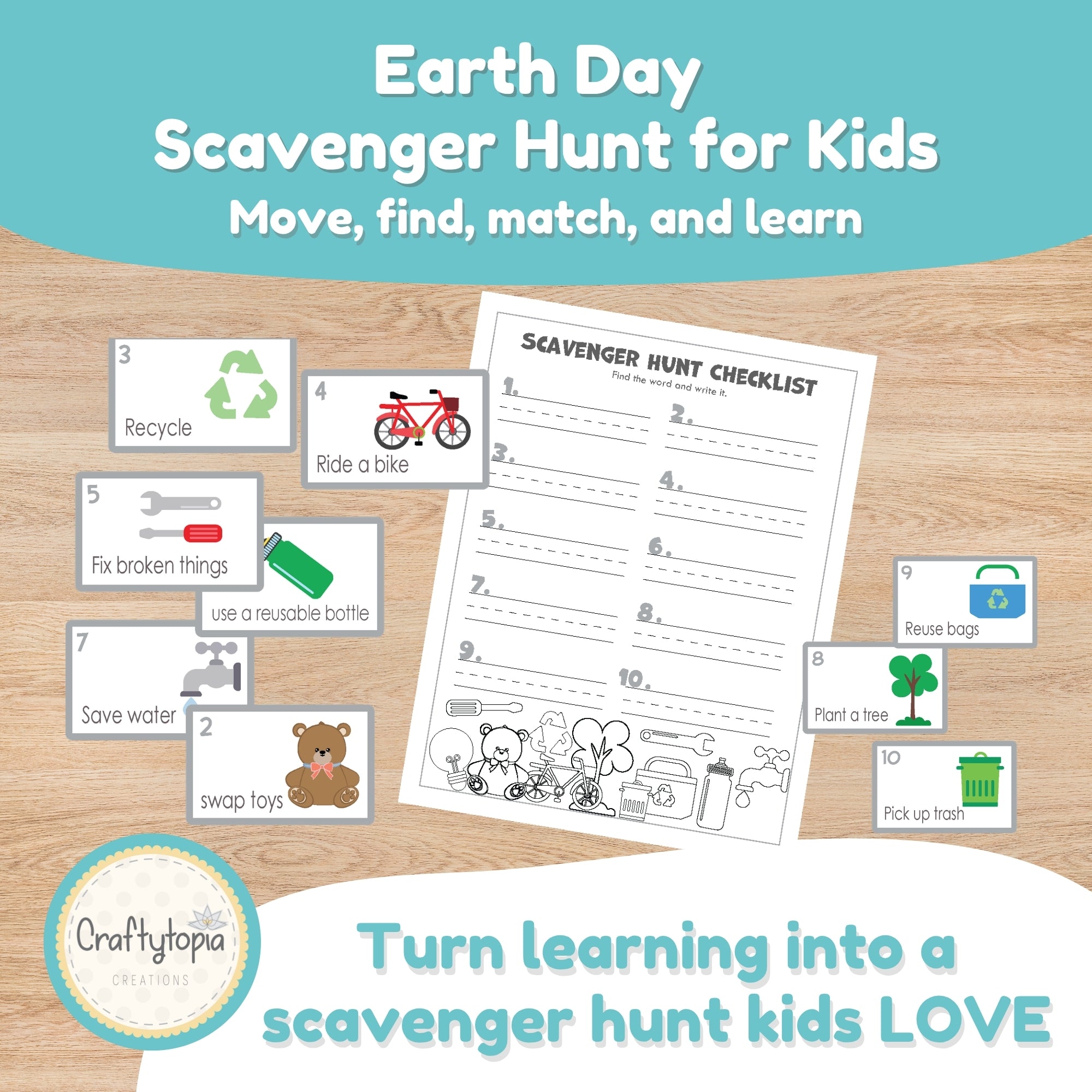 Preschool Earth Day learning game
