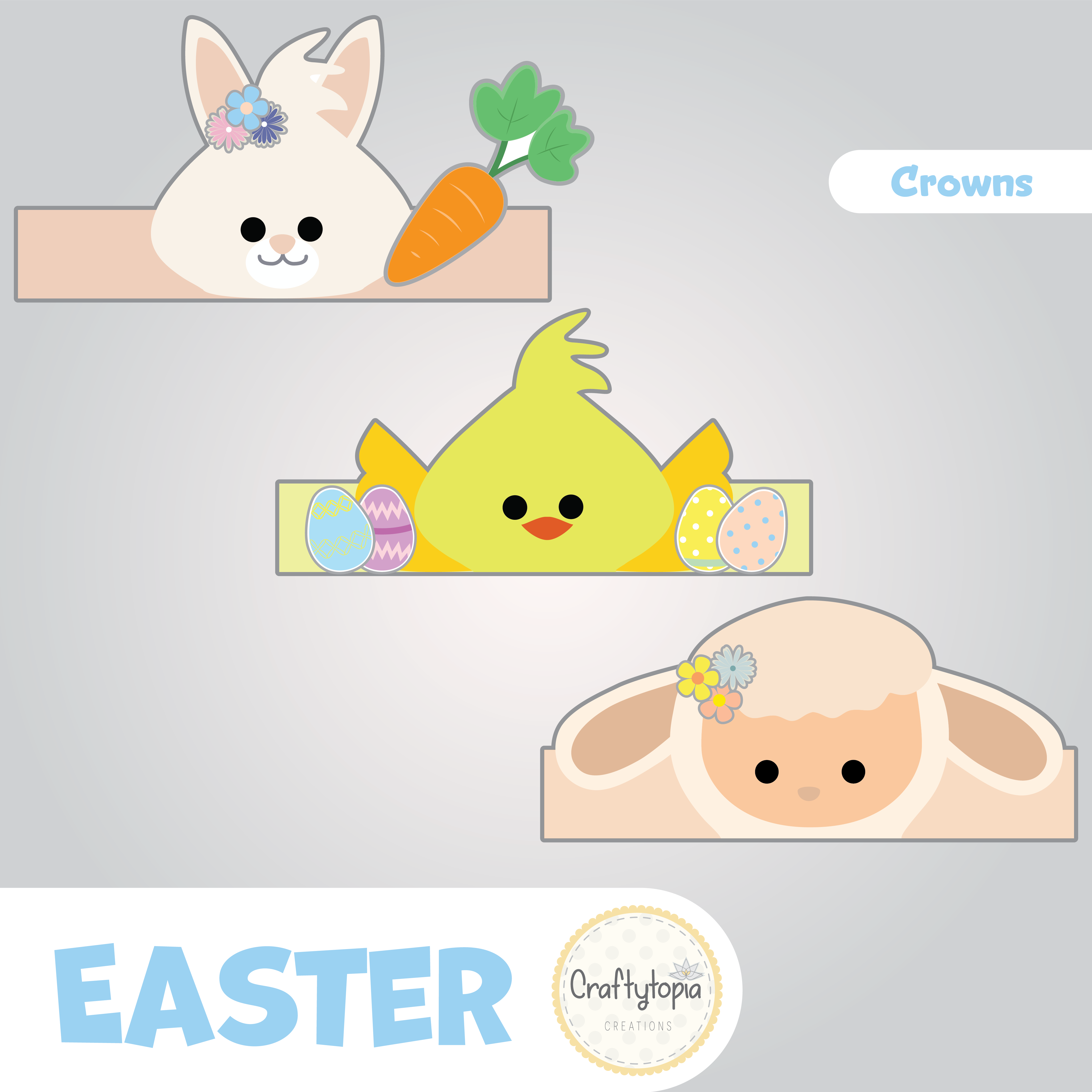 Printable Easter Crowns Kids Activity