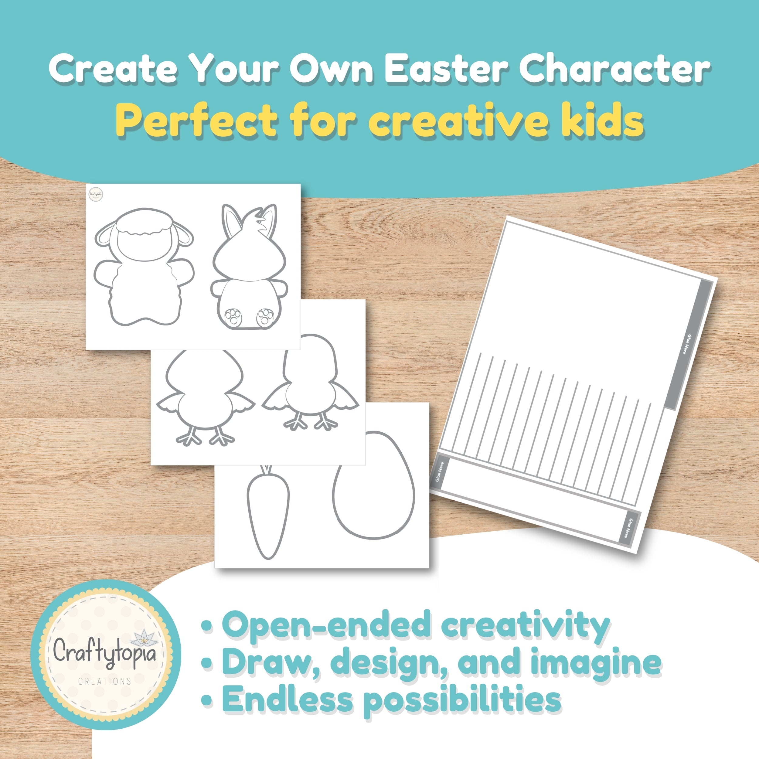 Bunny chick lamb Easter windsock craft