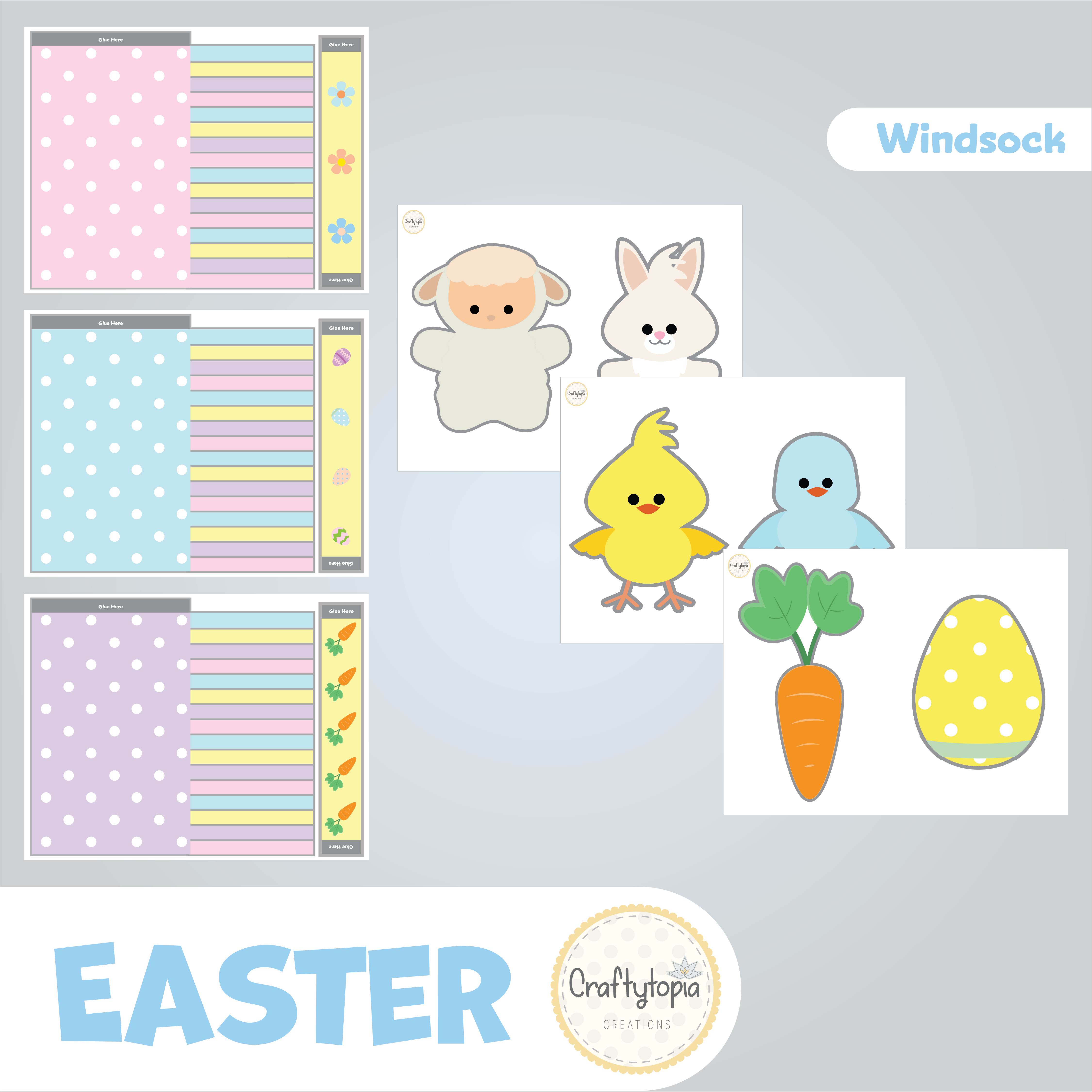 Printable Easter Windsock Craft 