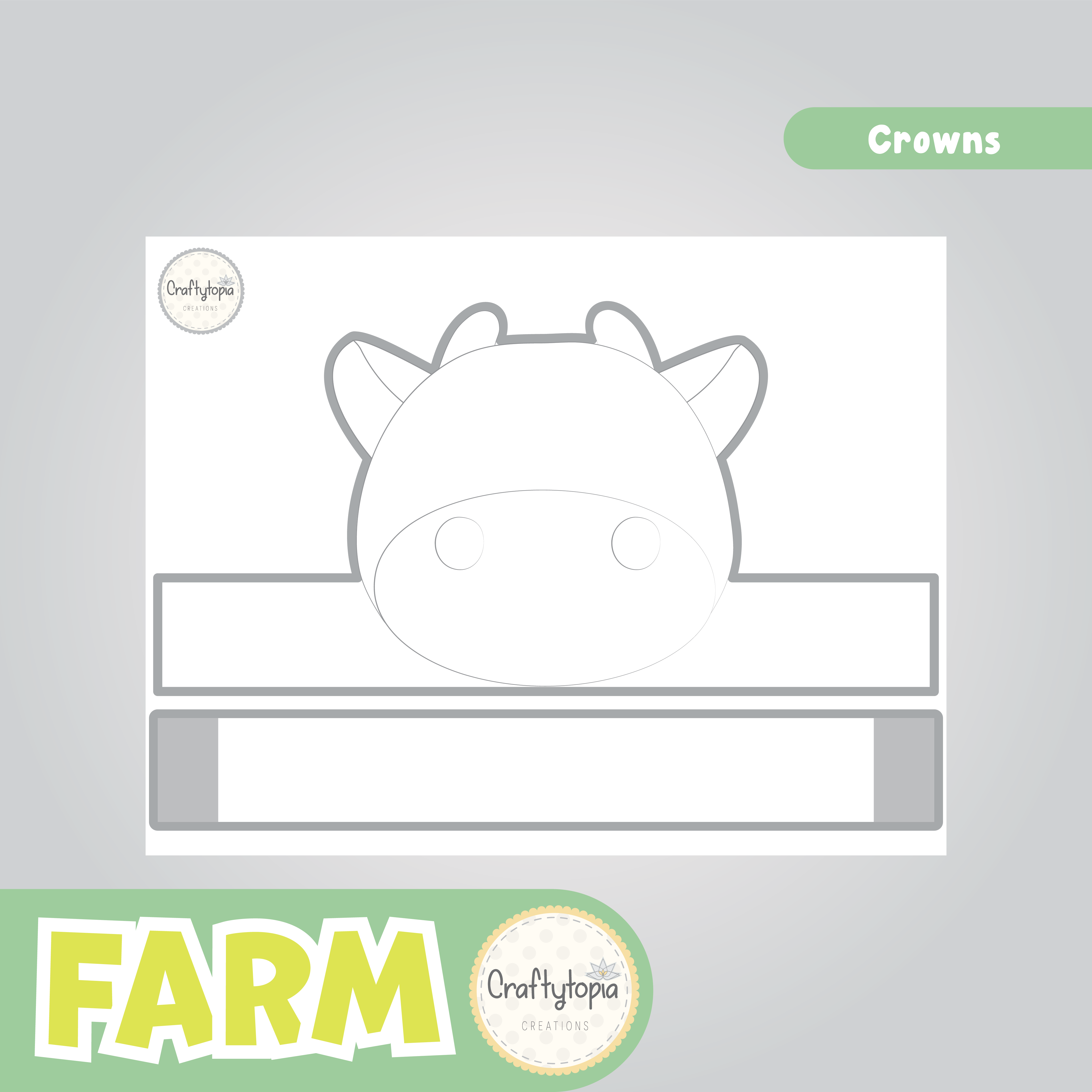 Printable Jungle and Grasslands Crown Craft Kids Activity templates