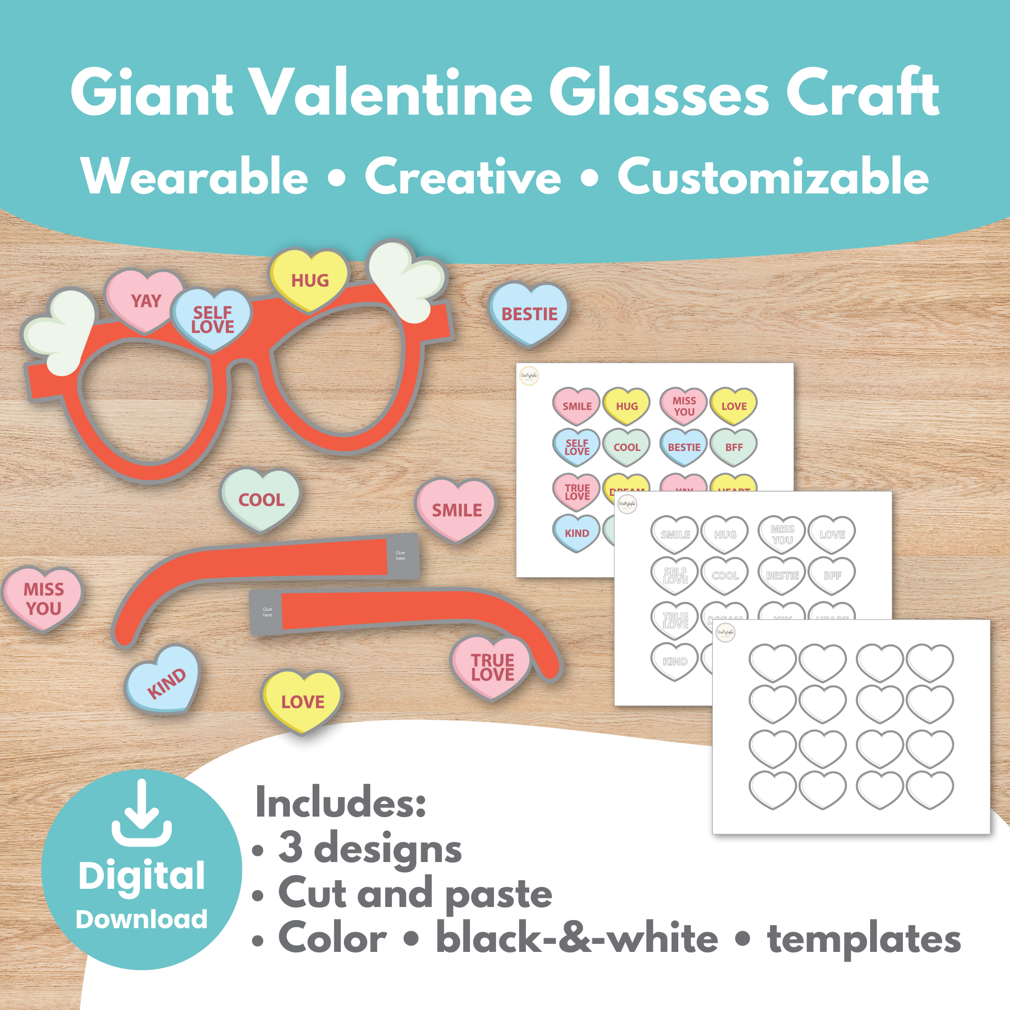 Printable Valentine Bundle Kids Activity