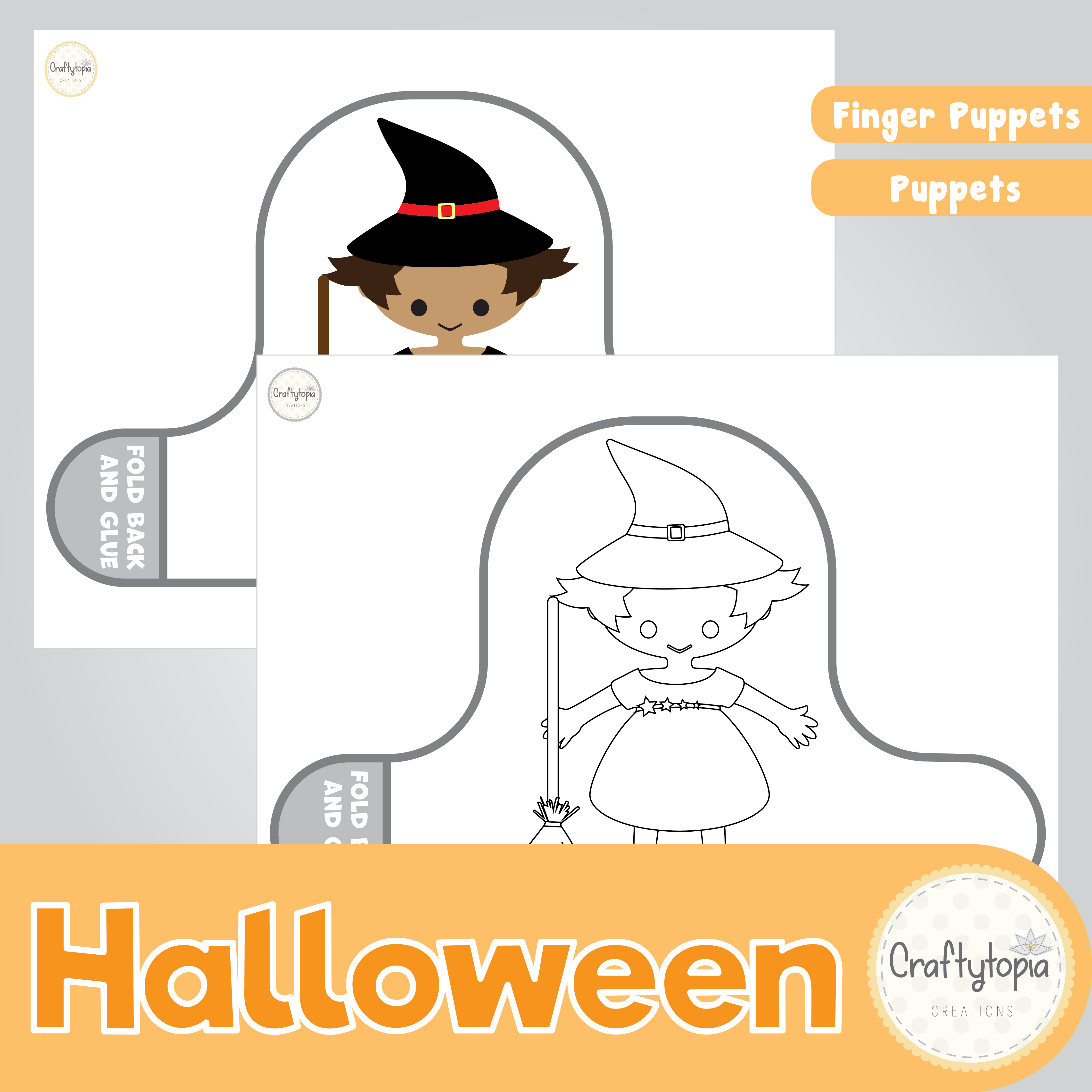 Printable Finger and Hand Puppets Kids Activity